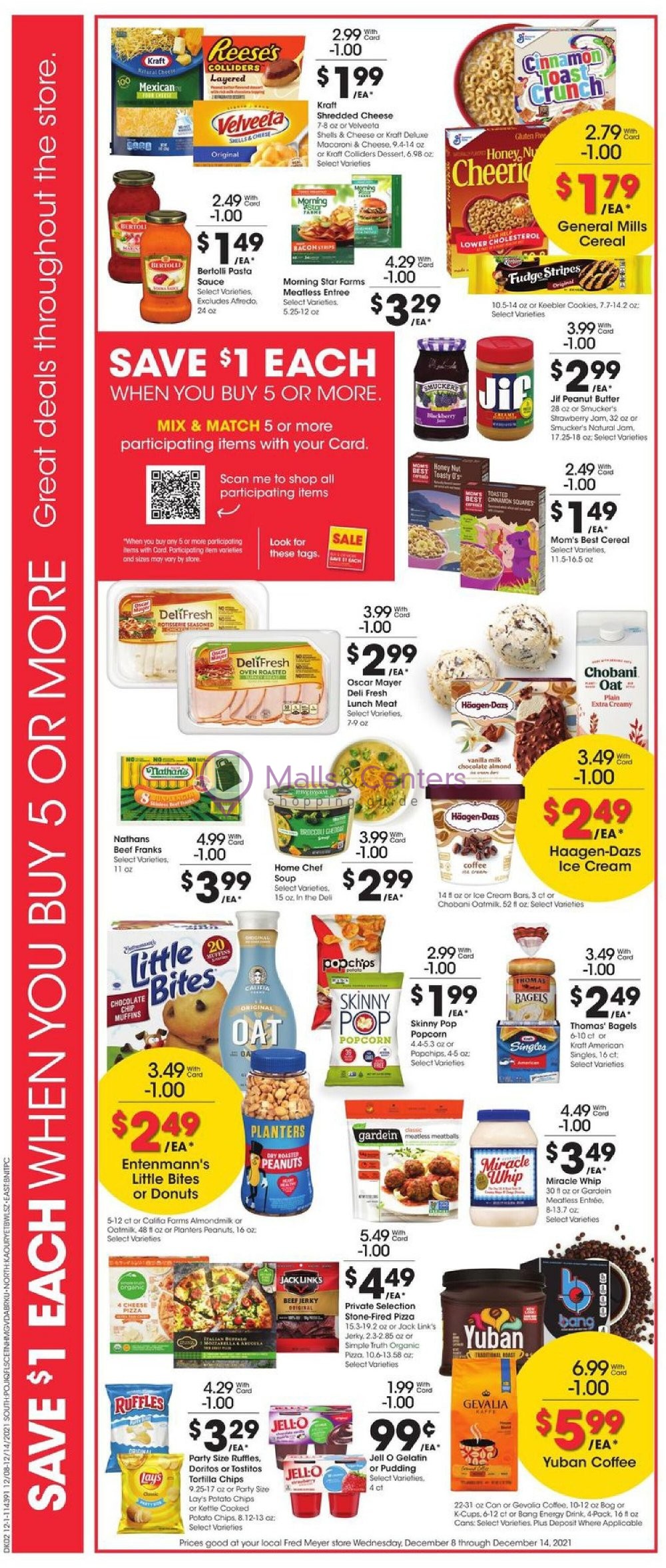 Fred Meyer Weekly ad valid from 12/08/2021 to 12/14/2021 MallsCenters