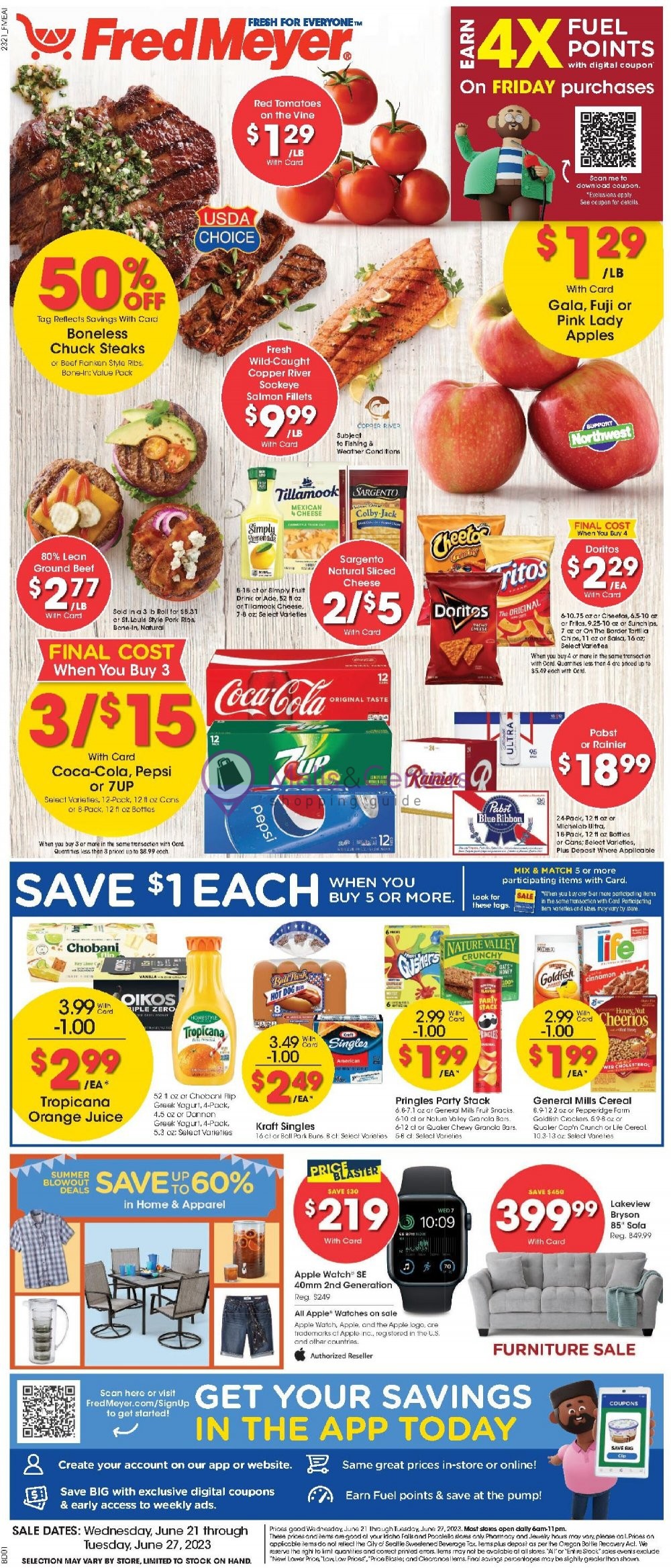 Fred Meyer Weekly ad valid from 06/21/2023 to 06/27/2023 MallsCenters