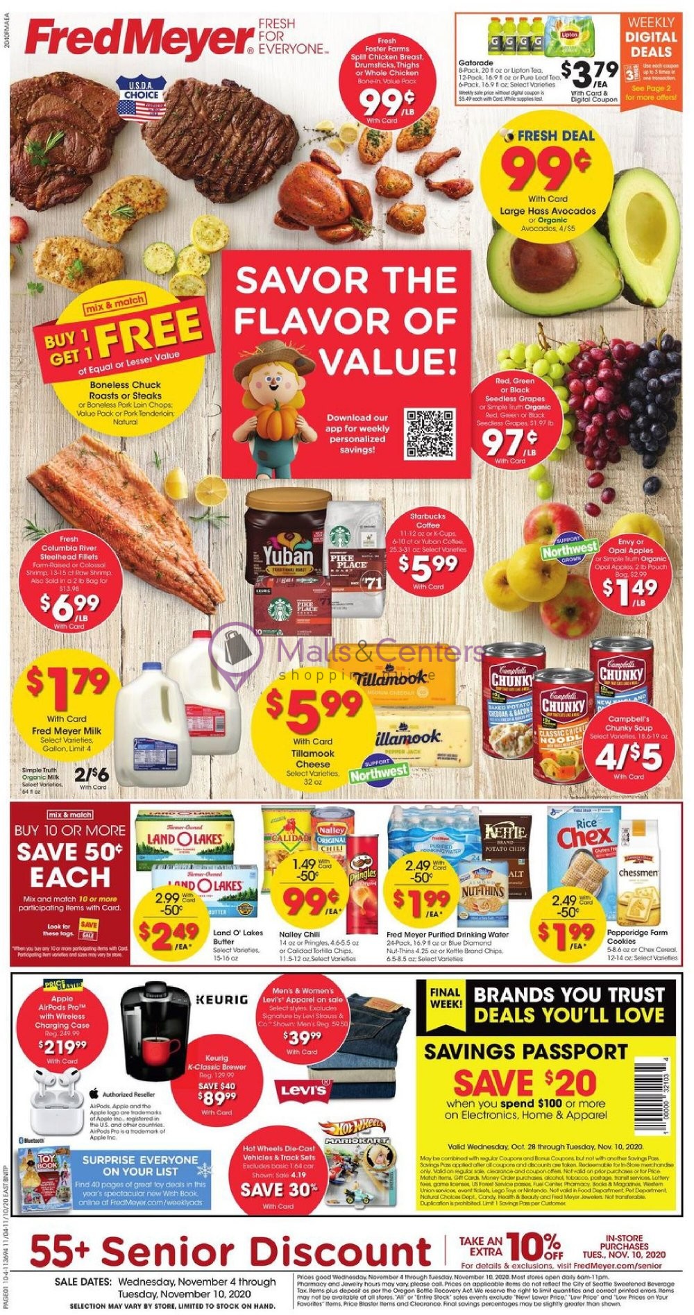Fred Meyer Weekly ad valid from 11/04/2020 to 11/10/2020 MallsCenters
