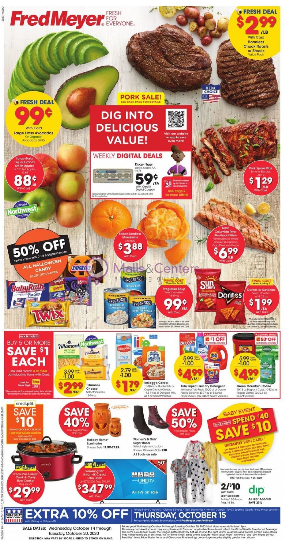 Fred Meyer Weekly ad valid from 10/14/2020 to 10/20/2020 MallsCenters