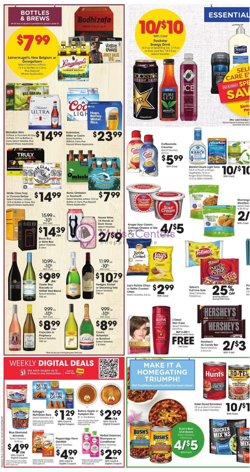 Fred Meyer Weekly ad valid from 10/21/2020 to 10/27/2020 MallsCenters