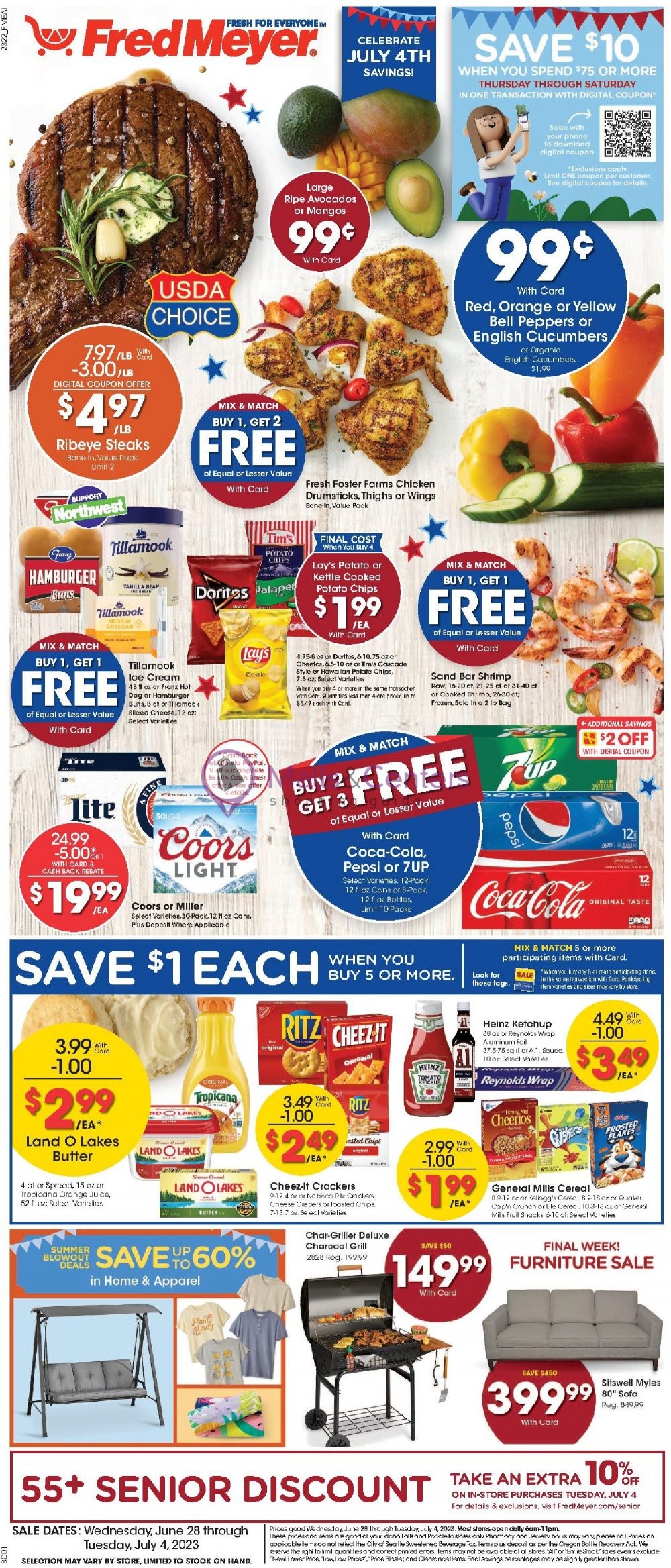 Fred Meyer Weekly ad valid from 06/28/2023 to 07/04/2023 MallsCenters