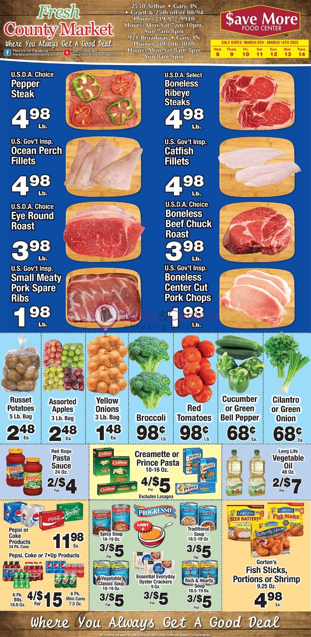 Fresh County Market Weekly ad valid from 03/08/2023 to 03/14/2023