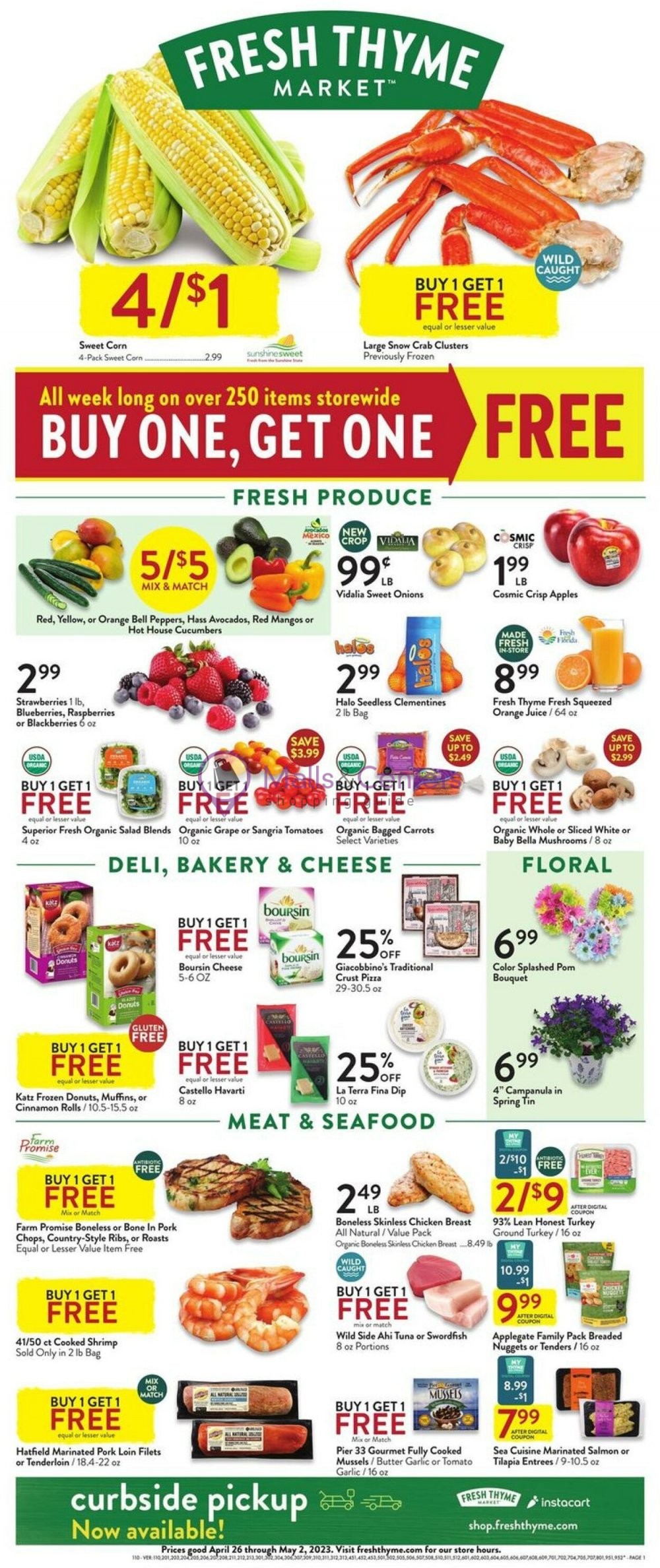 Fresh Thyme Weekly ad valid from 04/26/2023 to 05/02/2023 MallsCenters
