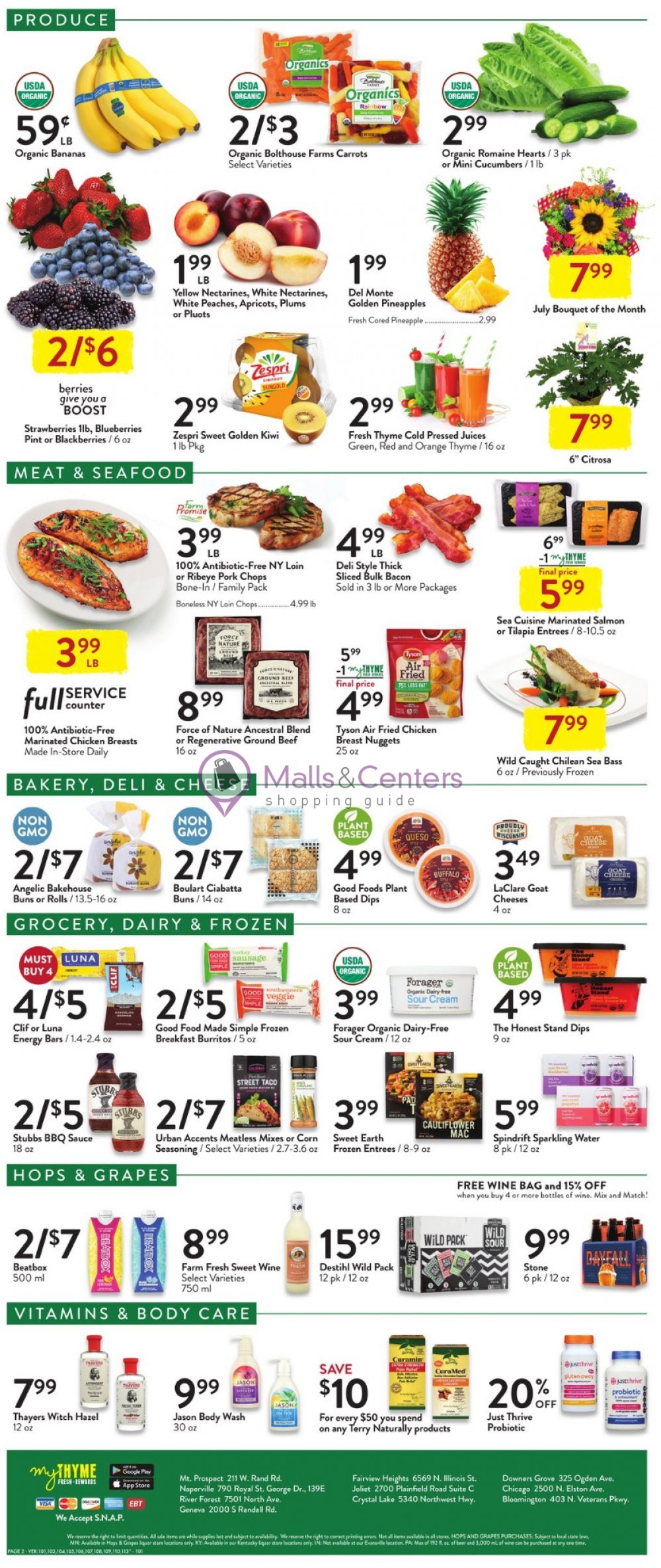 Fresh Thyme Weekly Ad sales & flyers specials MallsCenters