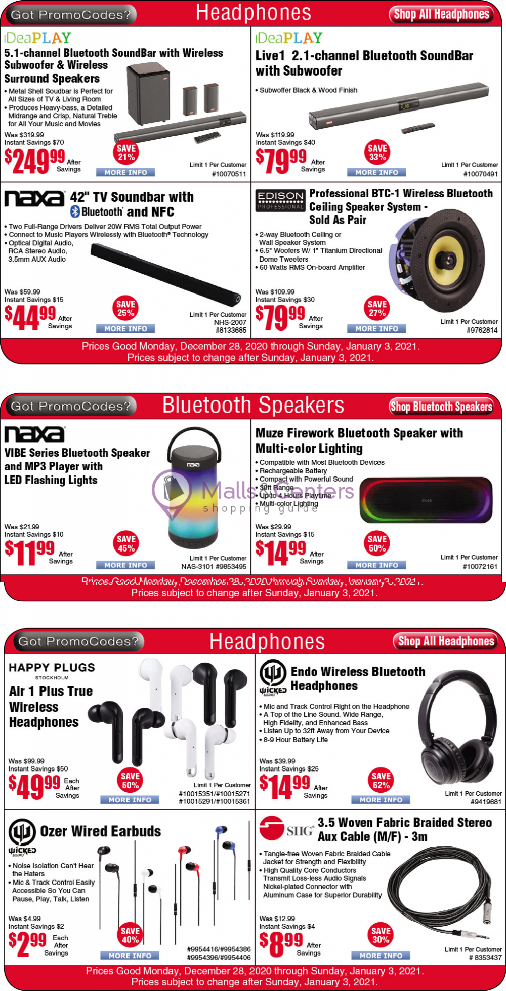 Fry's Electronics Weekly ad valid from 12/28/2020 to 01/03/2021