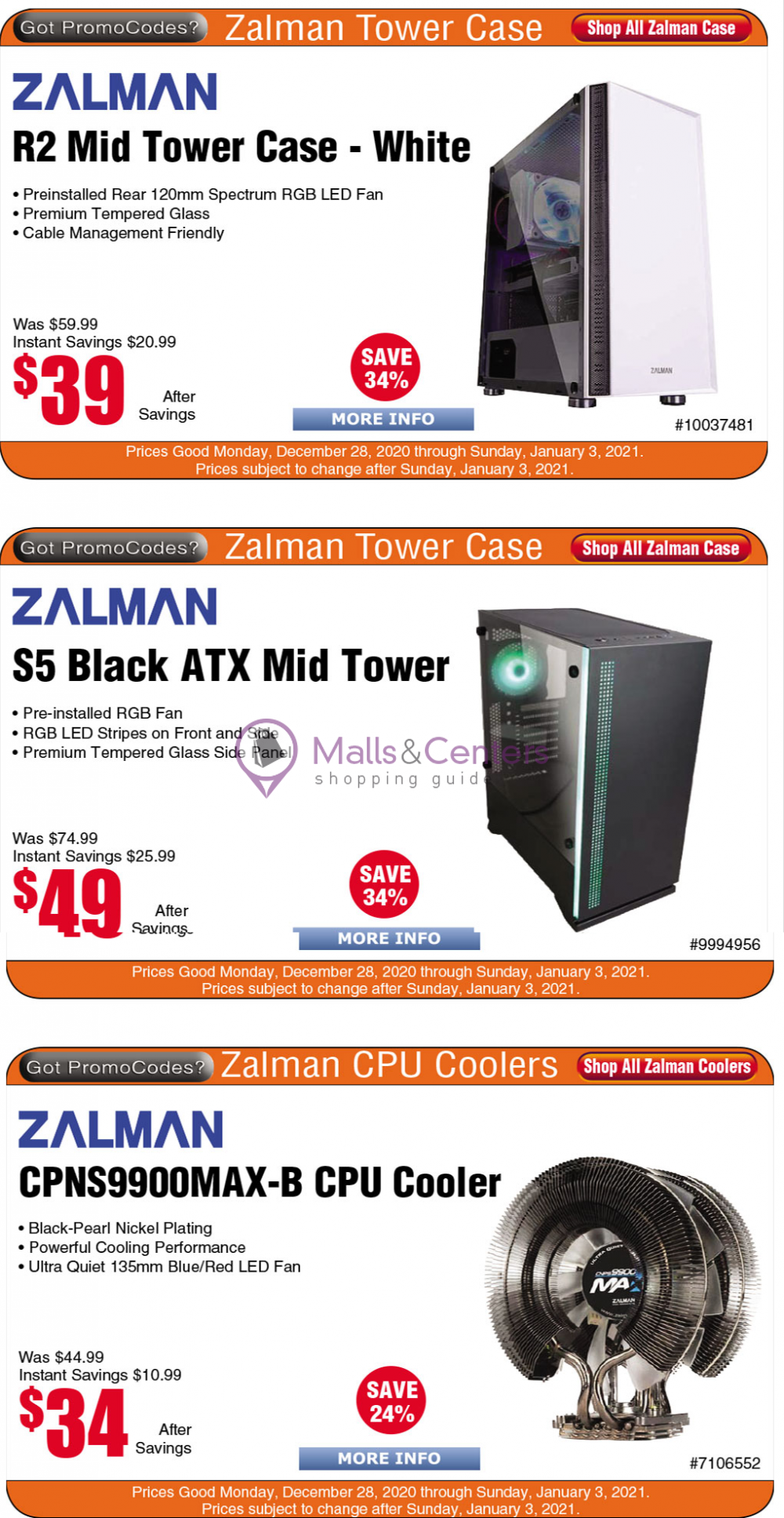 Fry's Electronics Weekly ad valid from 12/28/2020 to 01/03/2021 MallsCenters