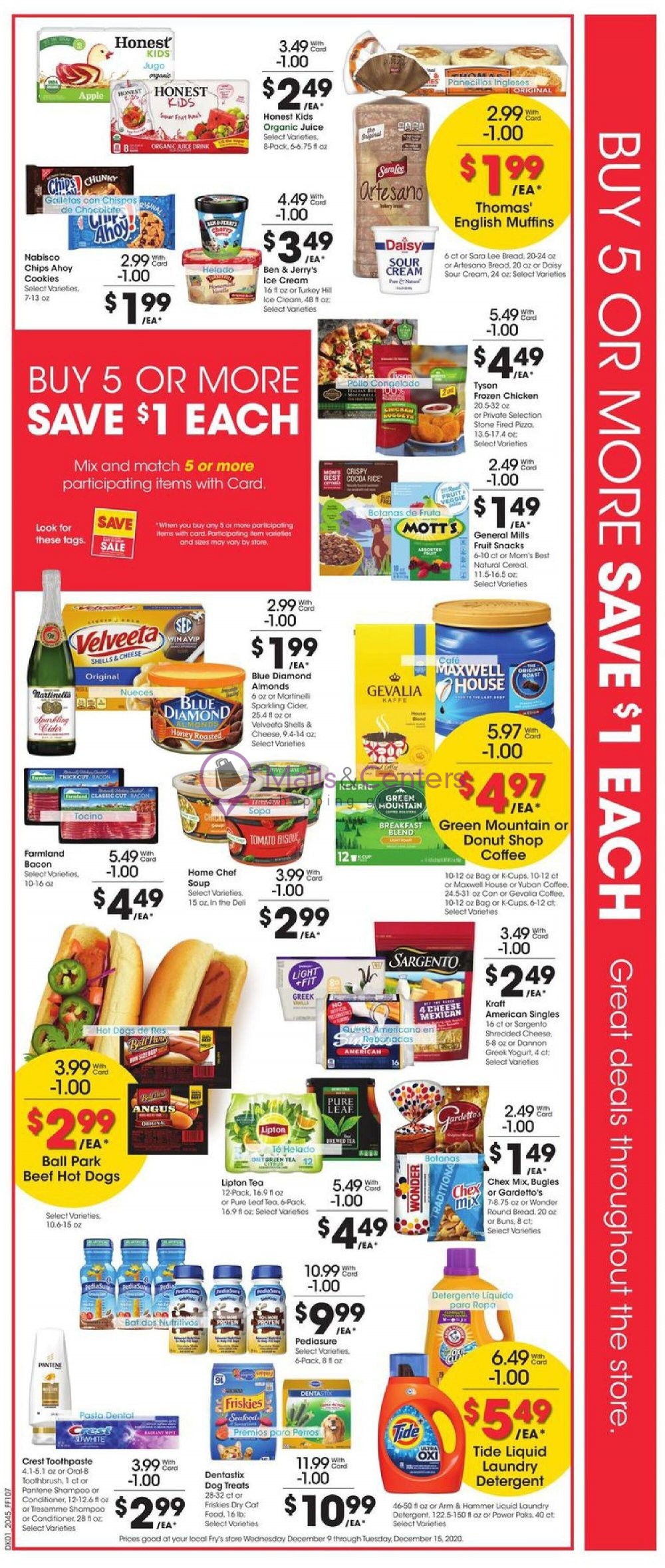Fry's Food Stores Weekly ad valid from 12/09/2020 to 12/15/2020