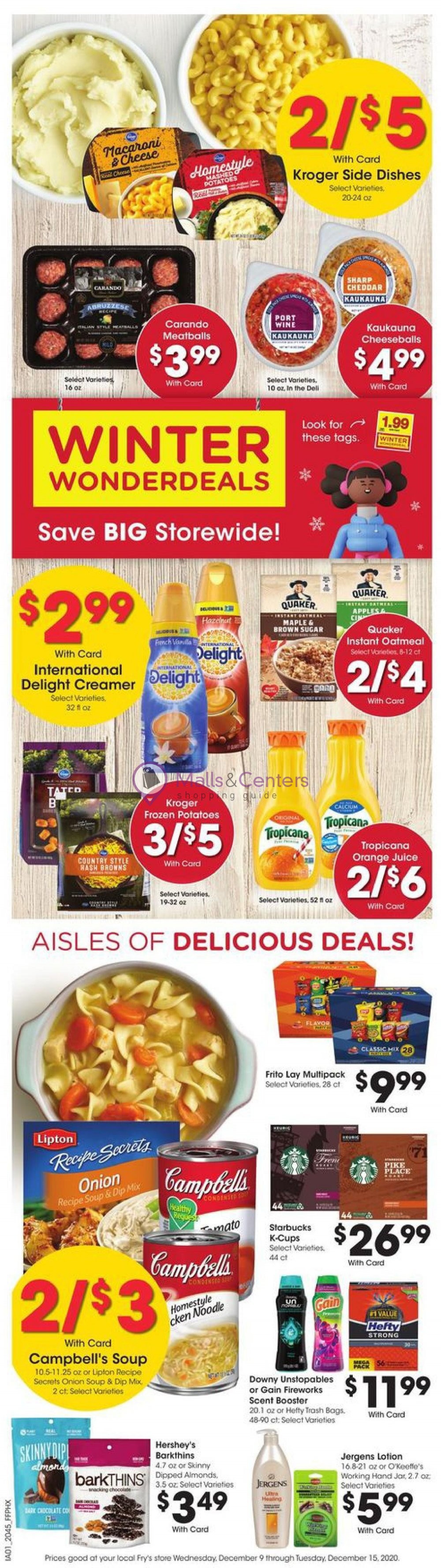 Fry's Food Stores Weekly ad valid from 12/09/2020 to 12/15/2020