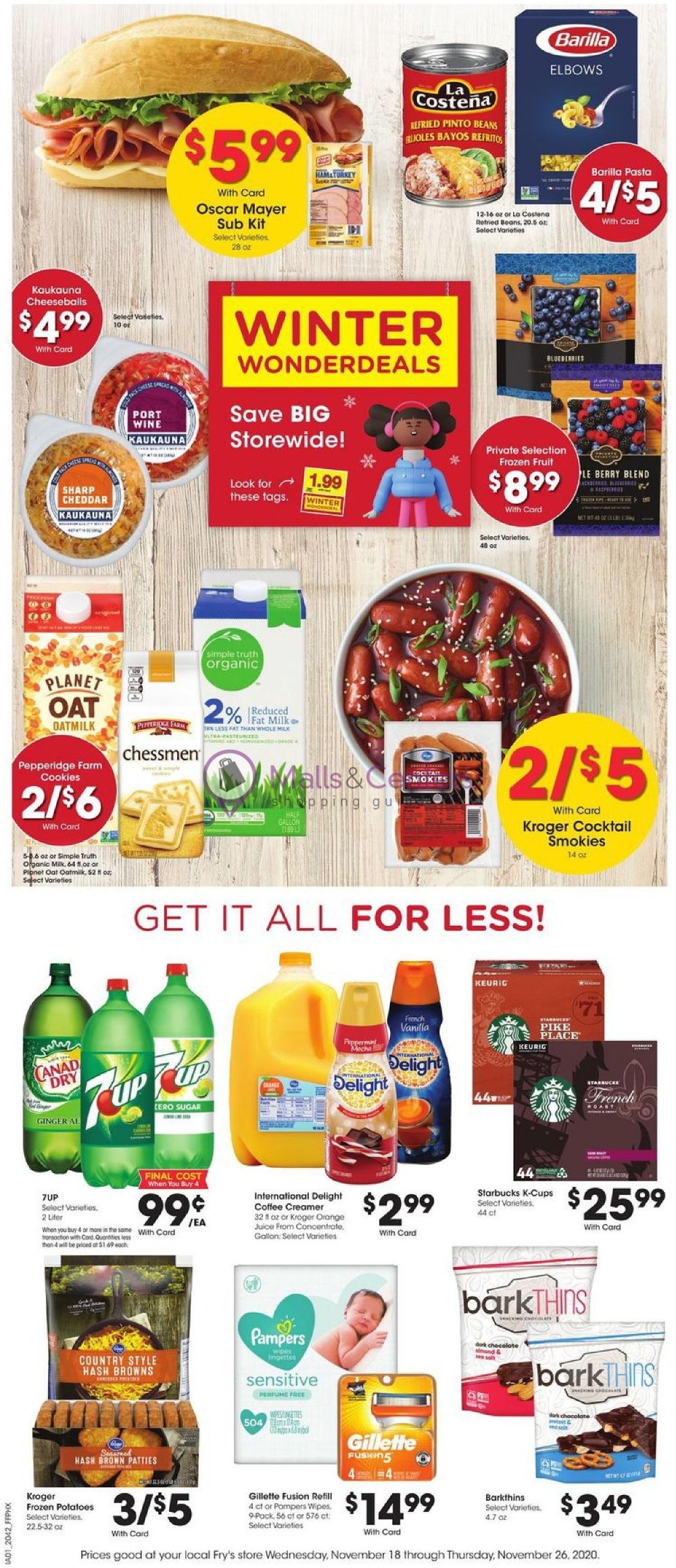Fry's Food Stores Weekly ad valid from 11/18/2020 to 11/26/2020
