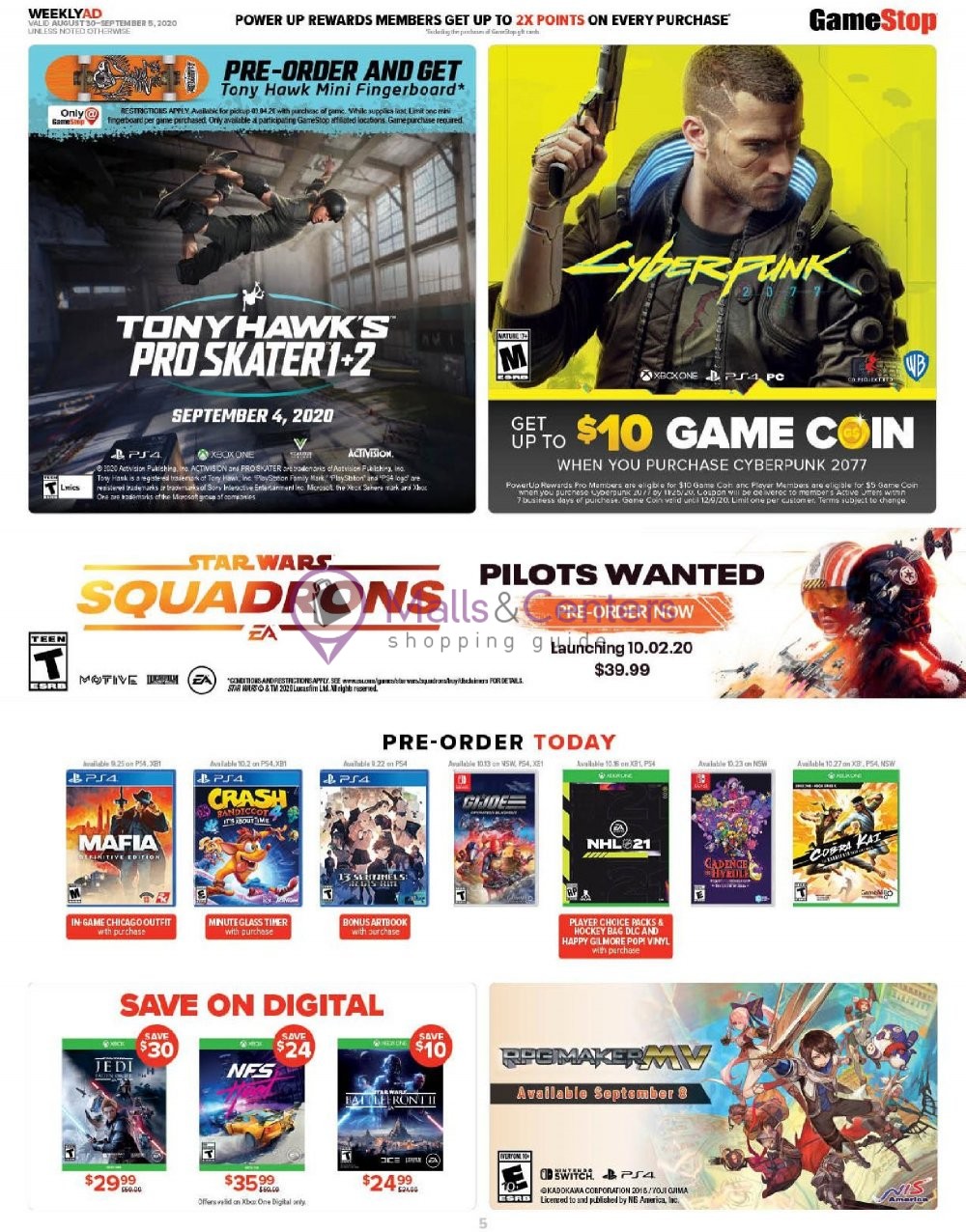 GameStop Weekly ad valid from 08/30/2020 to 09/05/2020 MallsCenters