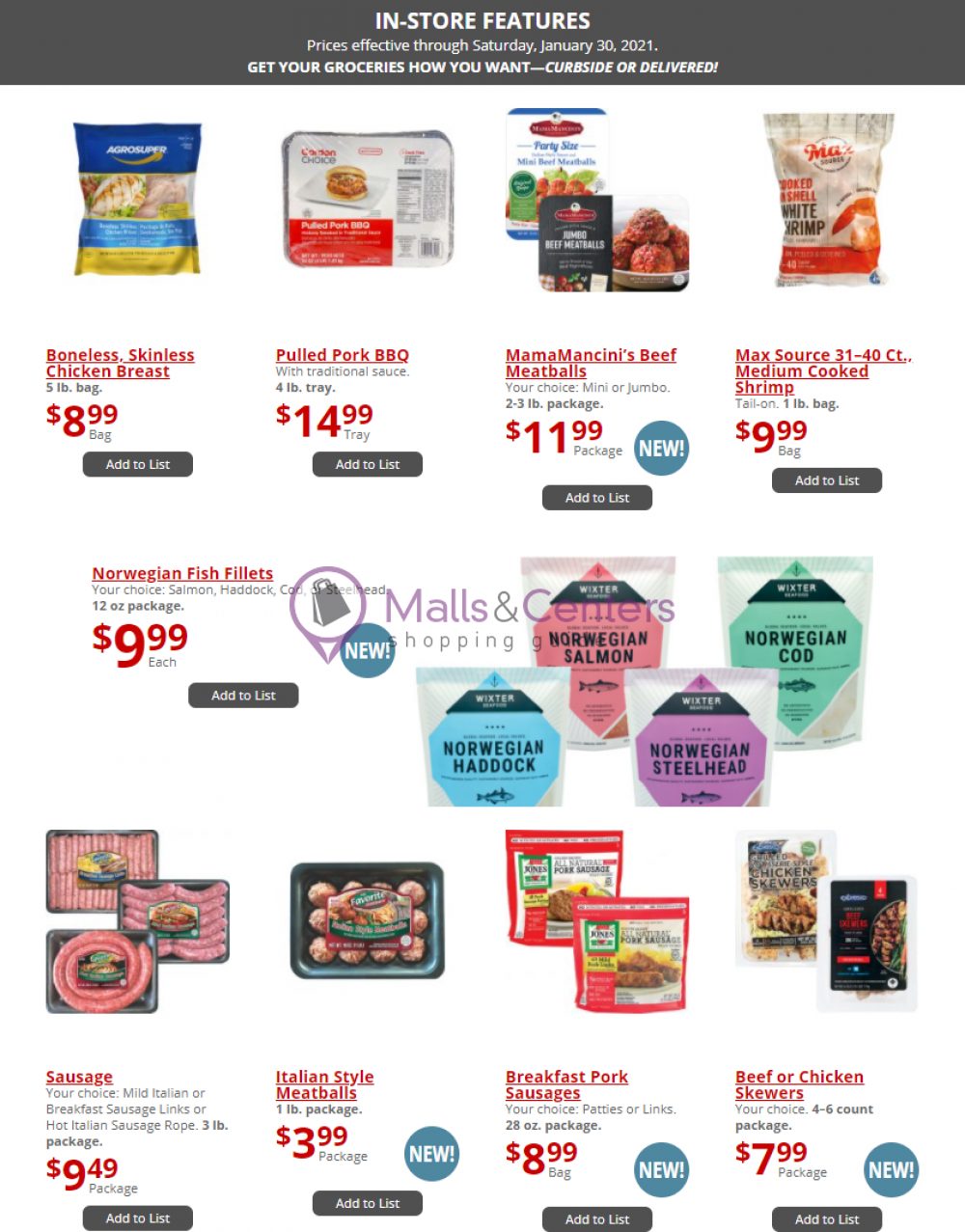 GFS Gordon Food Service Weekly Ad sales & flyers specials MallsCenters