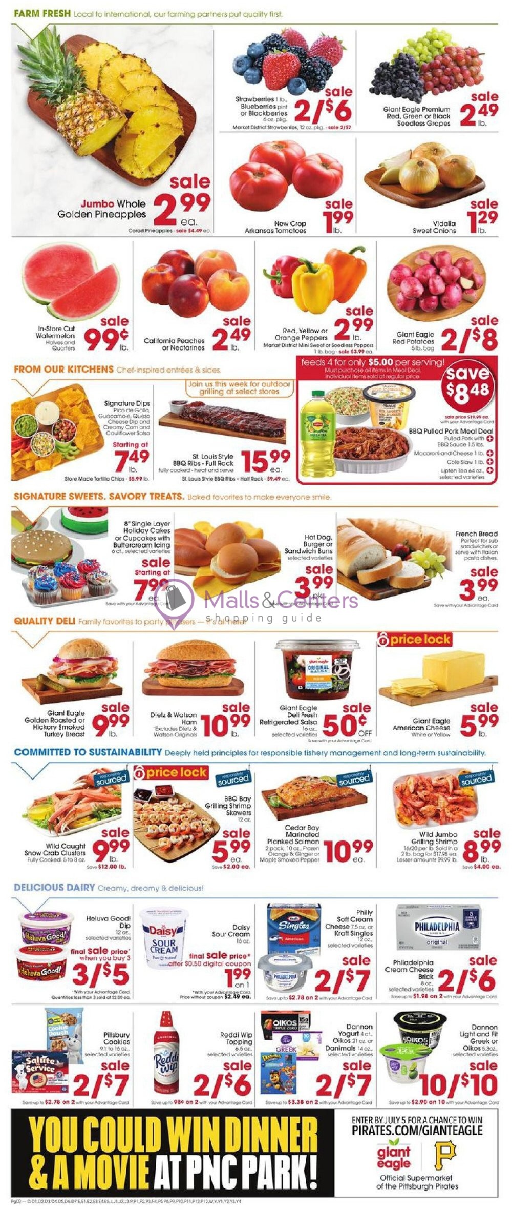 Giant Eagle Weekly ad valid from 06/29/2023 to 07/05/2023 MallsCenters