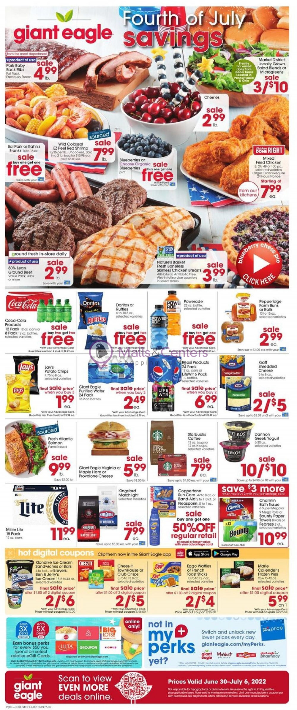Giant Eagle Weekly ad valid from 06/30 