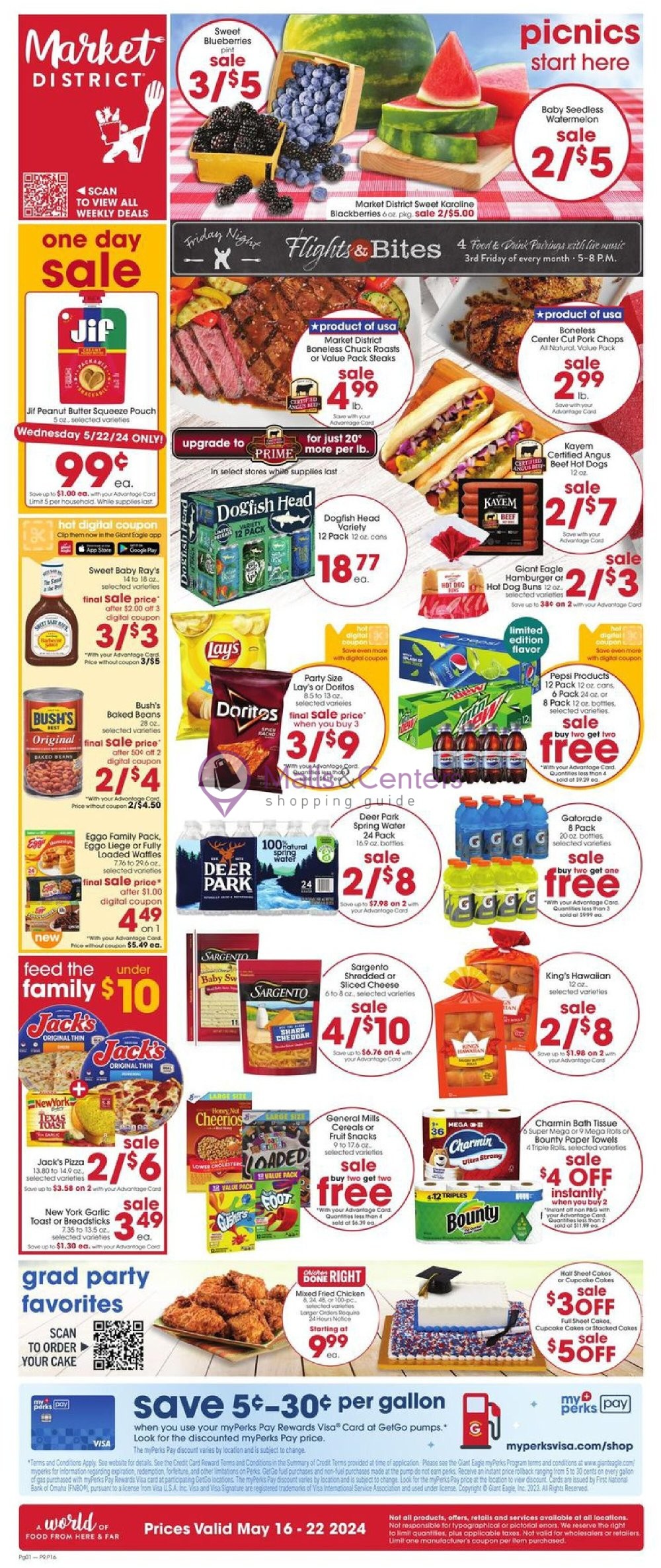 Giant Eagle Weekly ad valid from 05/16/2024 to 05/22/2024 MallsCenters