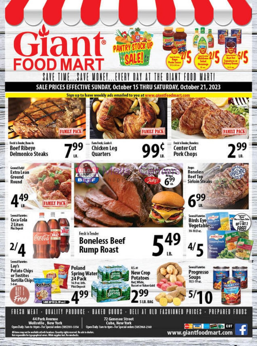 Giant Food Mart Weekly ad valid from 10/15/2023 to 10/21/2023