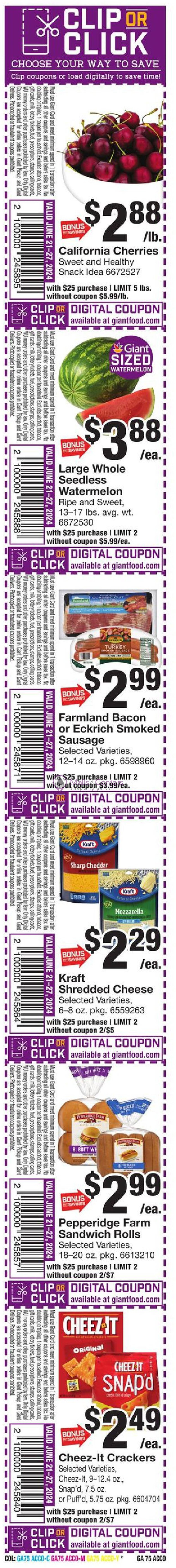 Weekly ad for Giant Food Stores valid: 06/21/2024 - 06/27/2024, page 16