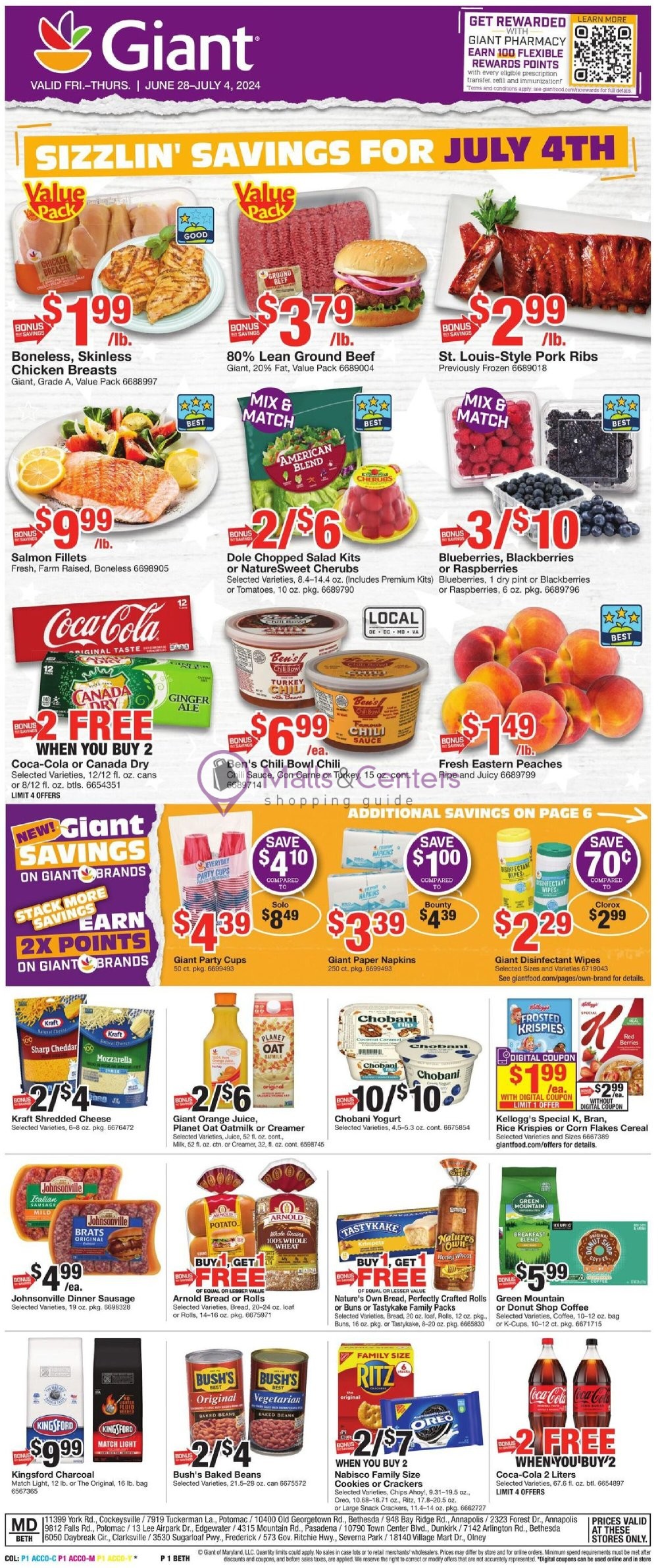 Weekly ad for Giant Food Stores valid: 06/28/2024 - 07/04/2024, page 4