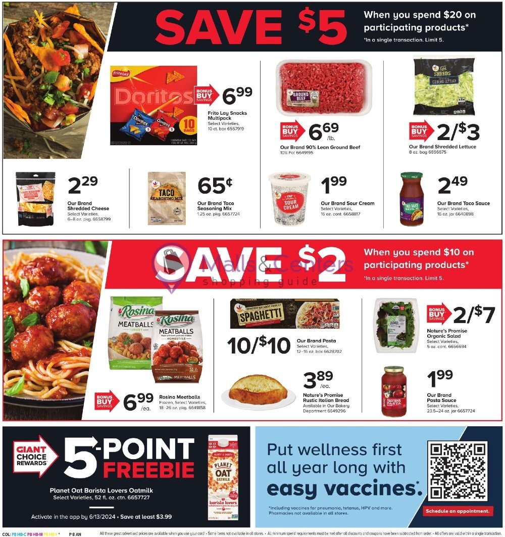 Weekly ad for Giant Food Stores valid: 06/07/2024 - 06/13/2024, page 6