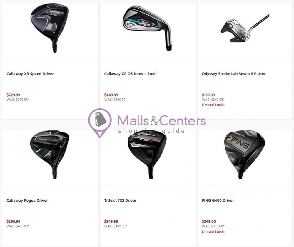 Golf Galaxy Weekly Ad sales & flyers specials MallsCenters
