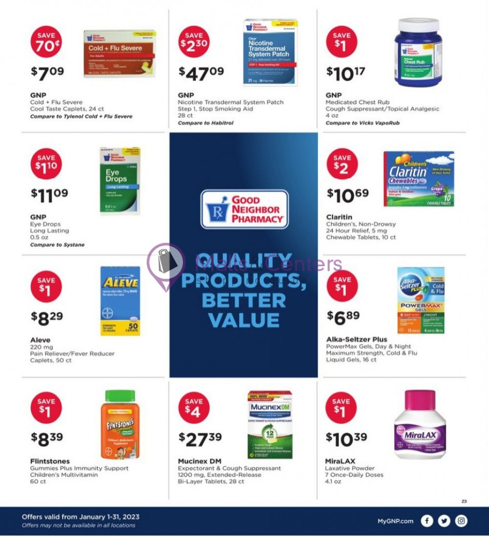Good Neighbor Pharmacy Weekly Ad sales & flyers specials MallsCenters