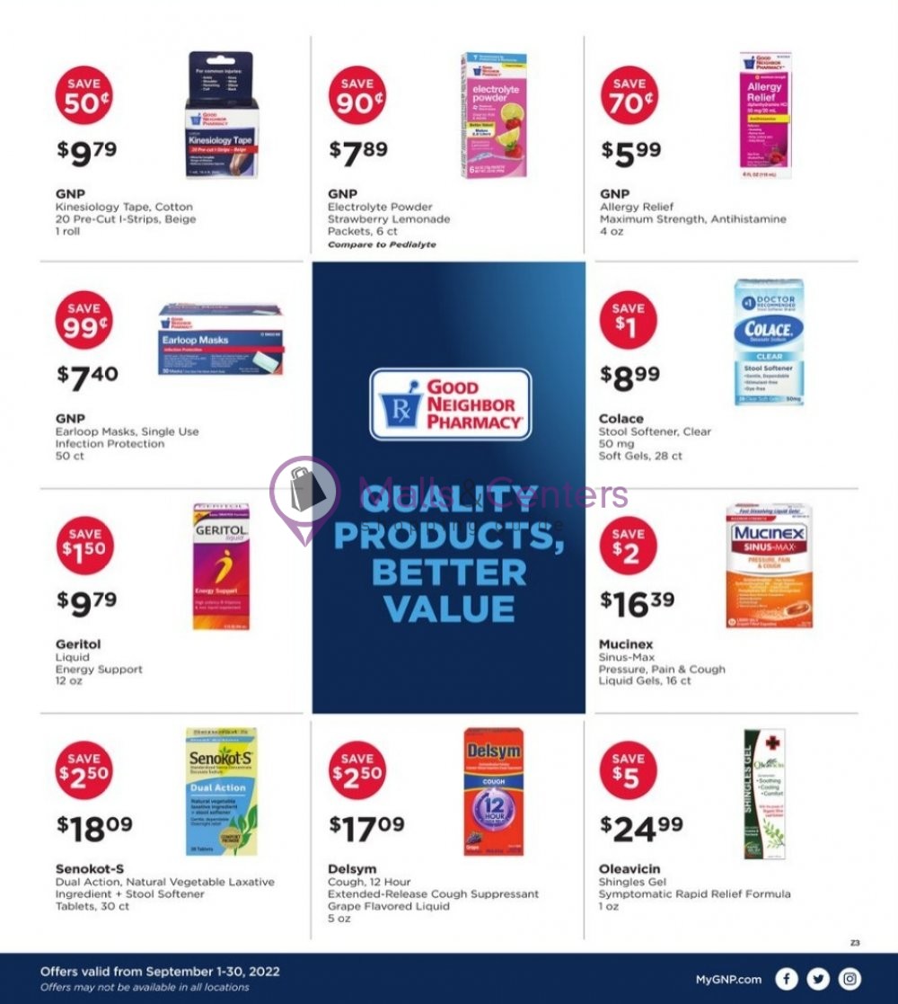 Good Neighbor Pharmacy Weekly Ad sales & flyers specials MallsCenters