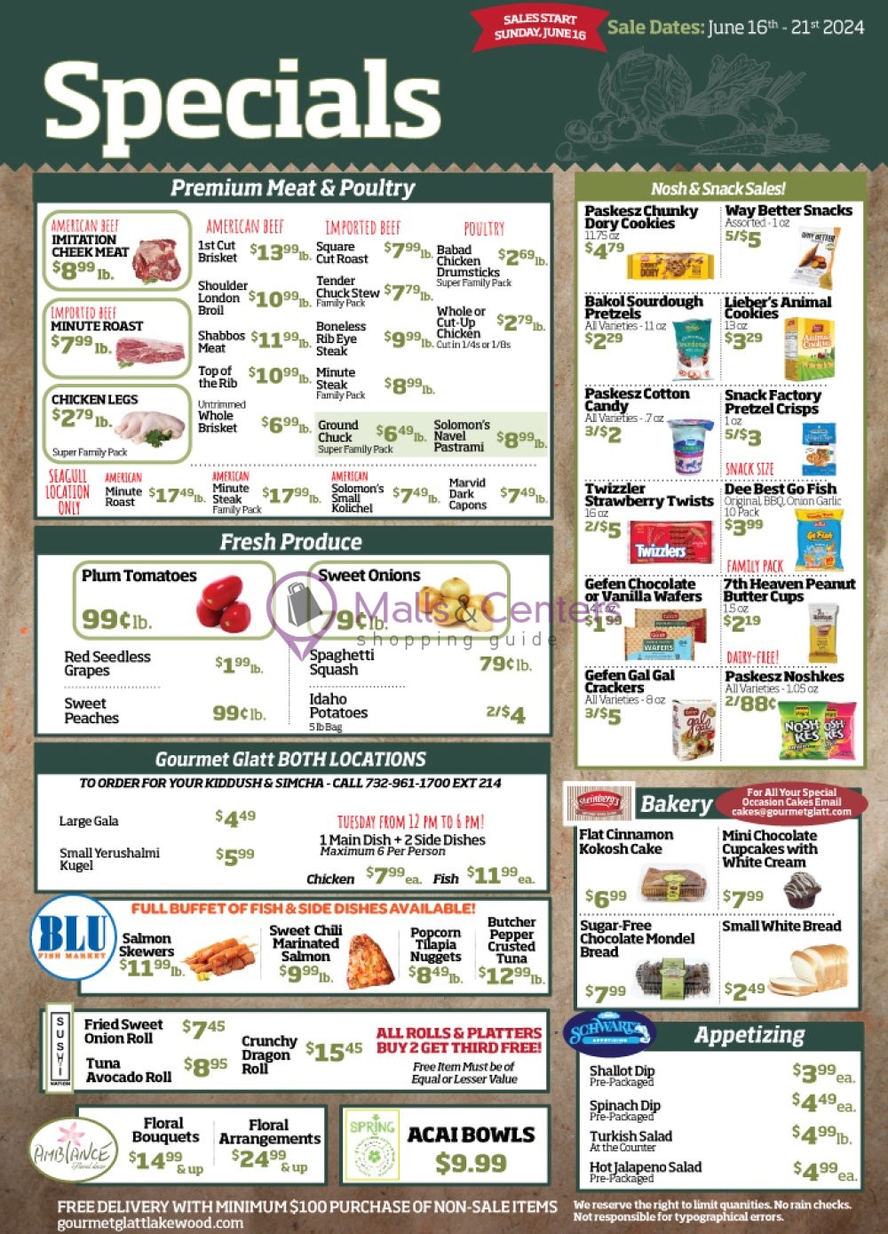 Weekly ad for Gourmet Glatt Market valid: 06/17/2024 - 06/21/2024, page 2