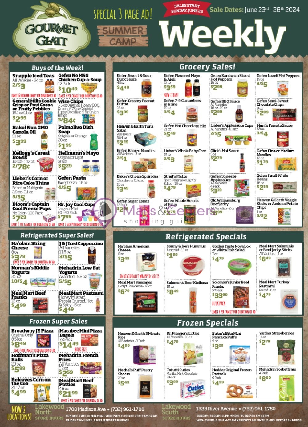 Weekly ad for Gourmet Glatt Market valid: 06/23/2024 - 06/28/2024, page 2