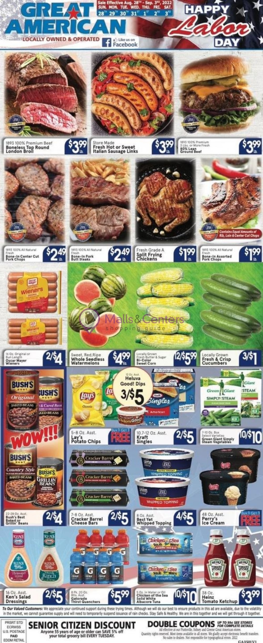 Great American Food Stores Weekly ad valid from 08/28/2022 to 09/03