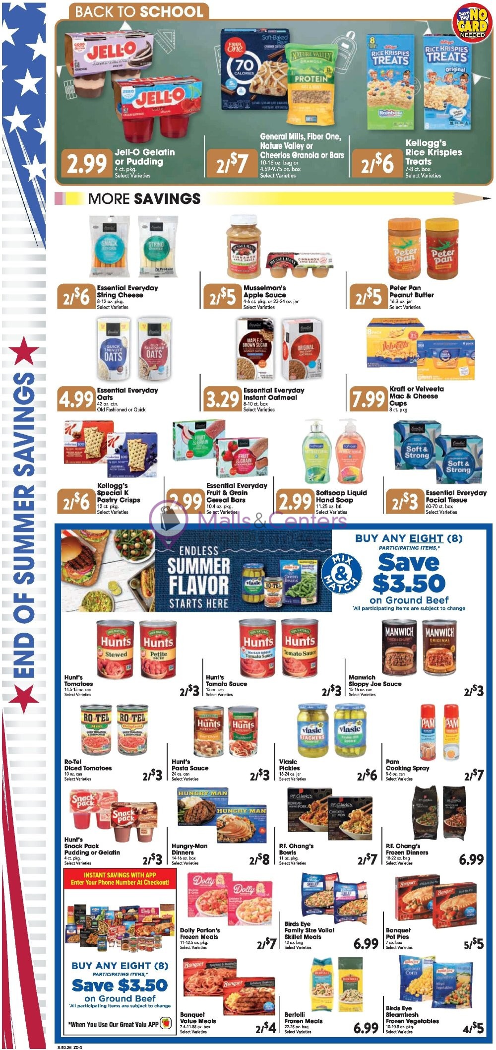 Weekly ad for Great Valu Markets valid: 08/30/2026 - 09/05/2026, page 4