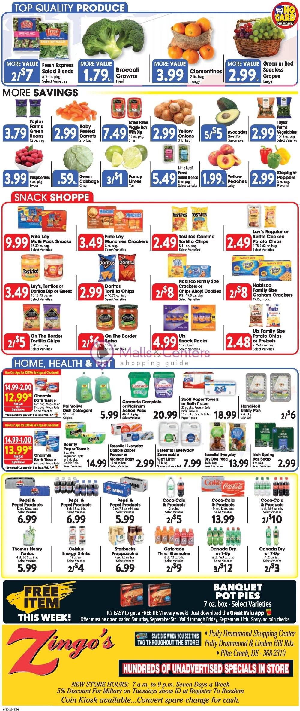 Weekly ad for Great Valu Markets valid: 08/30/2026 - 09/05/2026, page 6