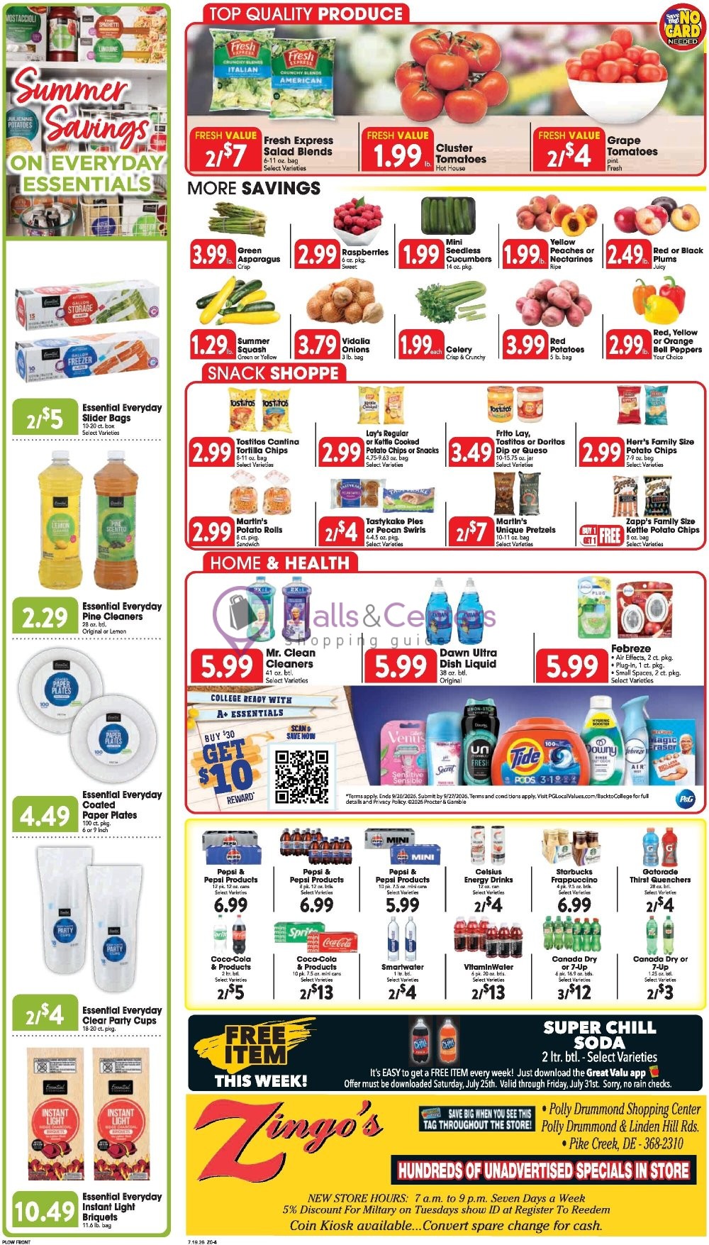 Weekly ad for Great Valu Markets valid: 07/19/2026 - 07/25/2026, page 4