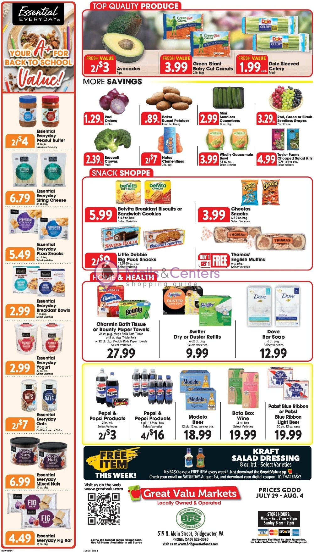 Weekly ad for Great Valu Markets valid: 07/29/2026 - 08/04/2026, page 4