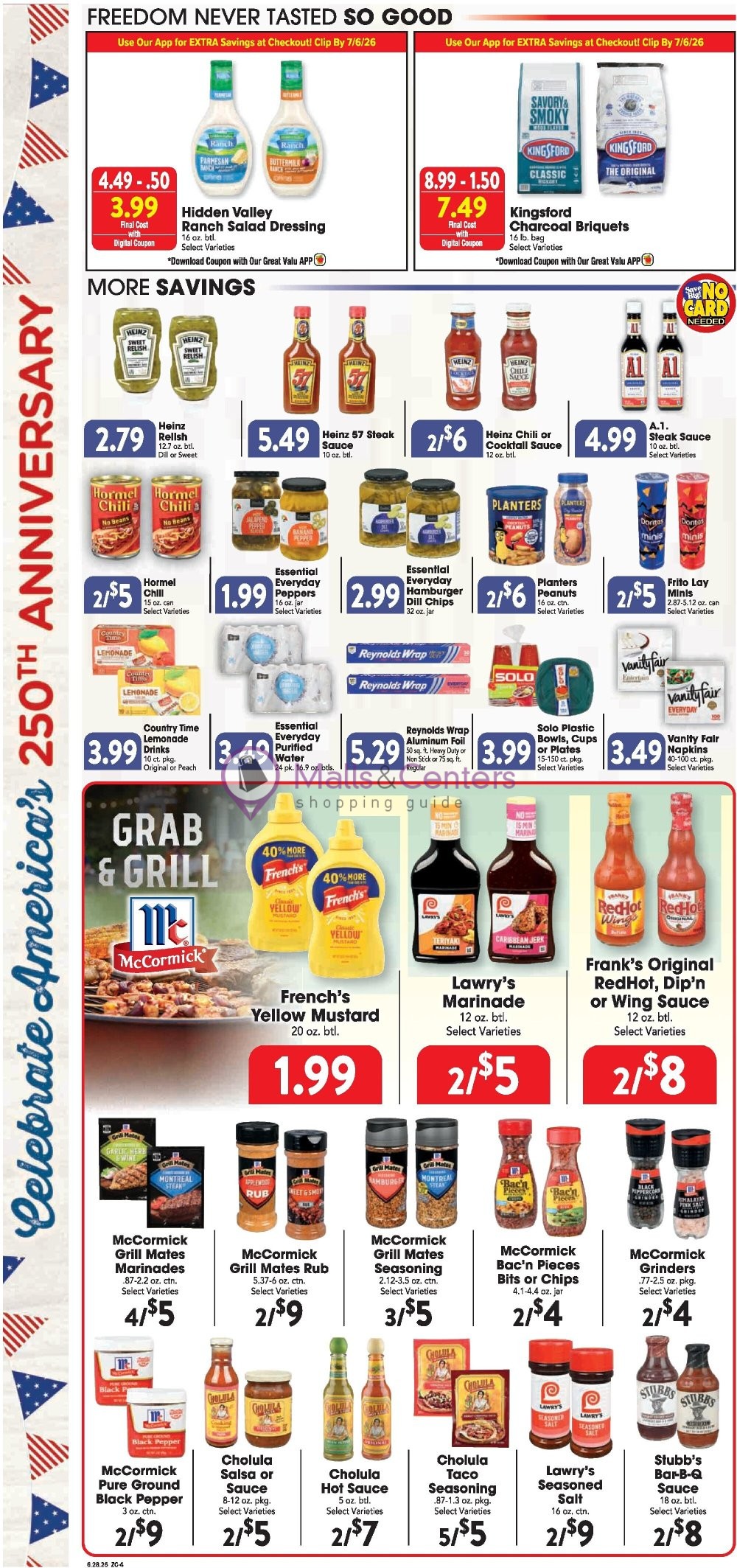 Weekly ad for Great Valu Markets valid: 06/28/2026 - 07/04/2026, page 4