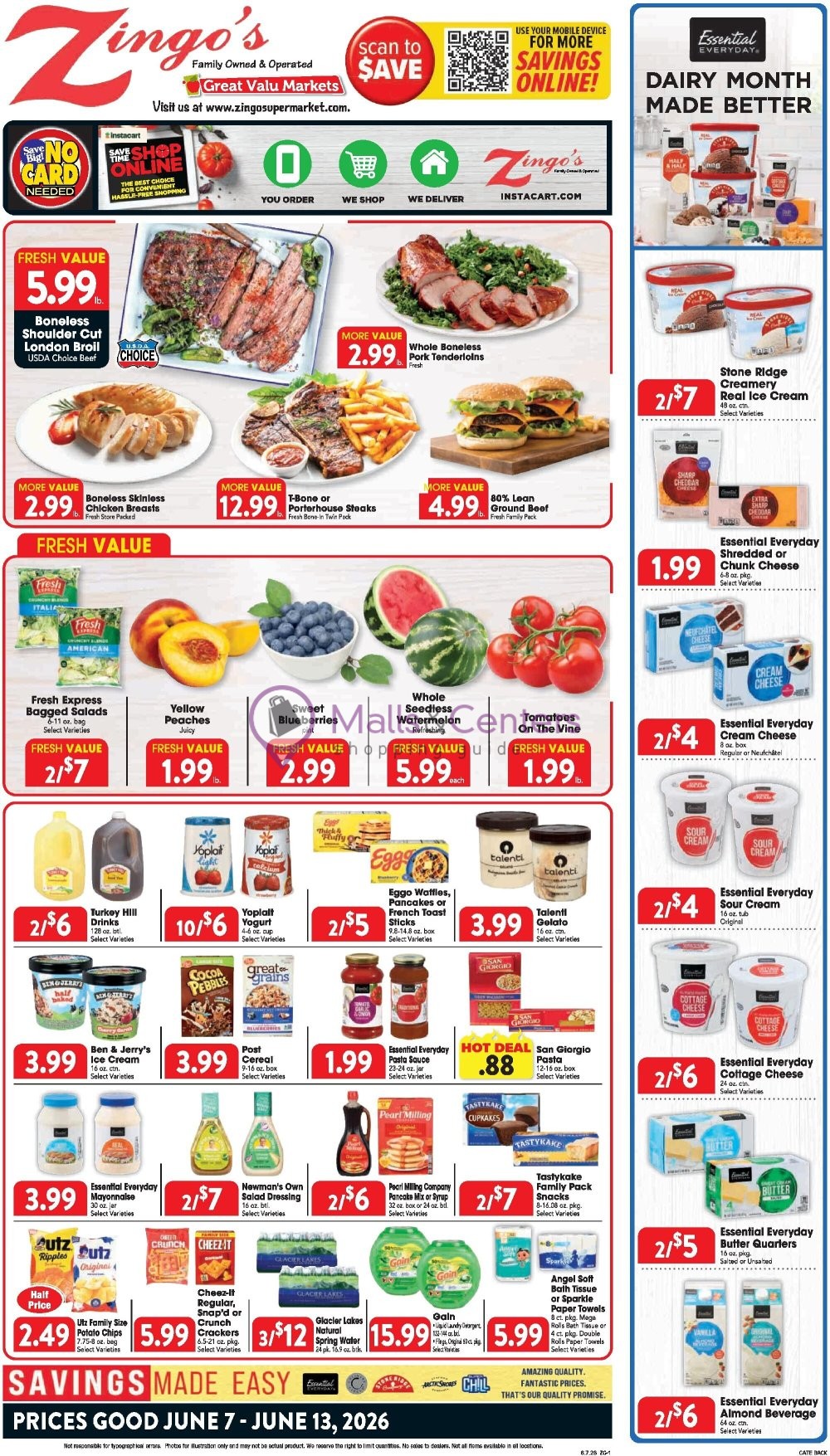 Weekly ad for Great Valu Markets valid: 06/07/2026 - 06/13/2026, page 1