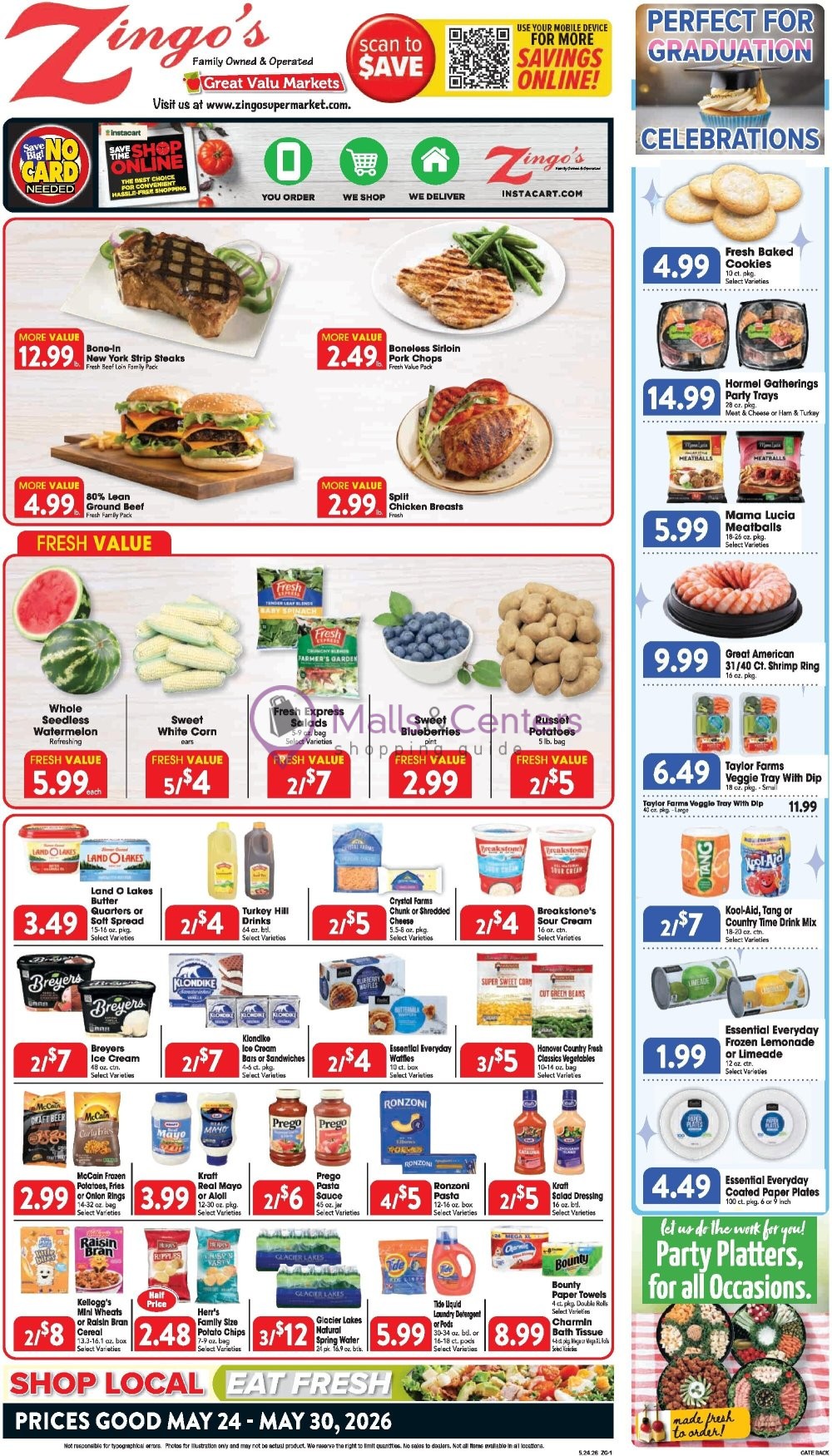 Weekly ad for Great Valu Markets valid: 05/24/2026 - 05/30/2026, page 1