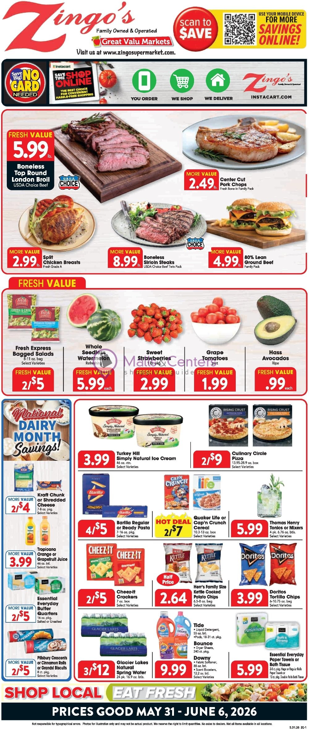 Weekly ad for Great Valu Markets valid: 05/31/2026 - 06/06/2026, page 1
