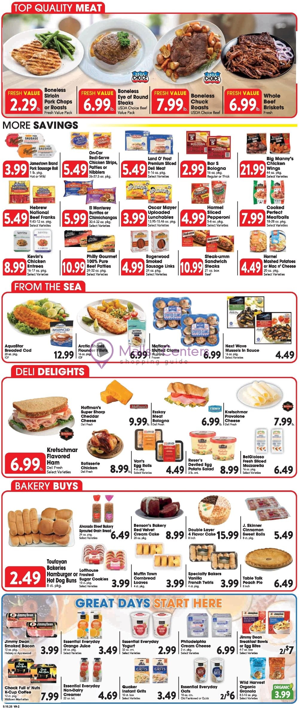 Weekly ad for Great Valu Markets valid: 09/16/2026 - 09/22/2026, page 2