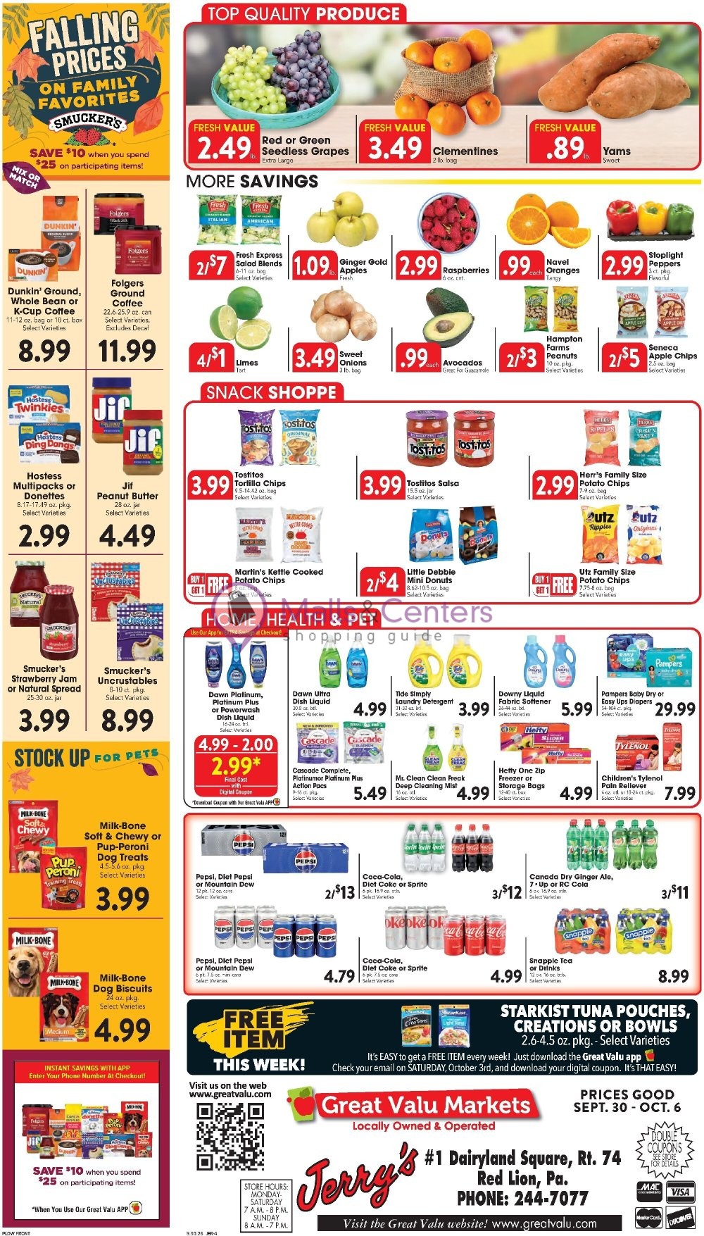 Weekly ad for Great Valu Markets valid: 09/30/2026 - 10/06/2026, page 4