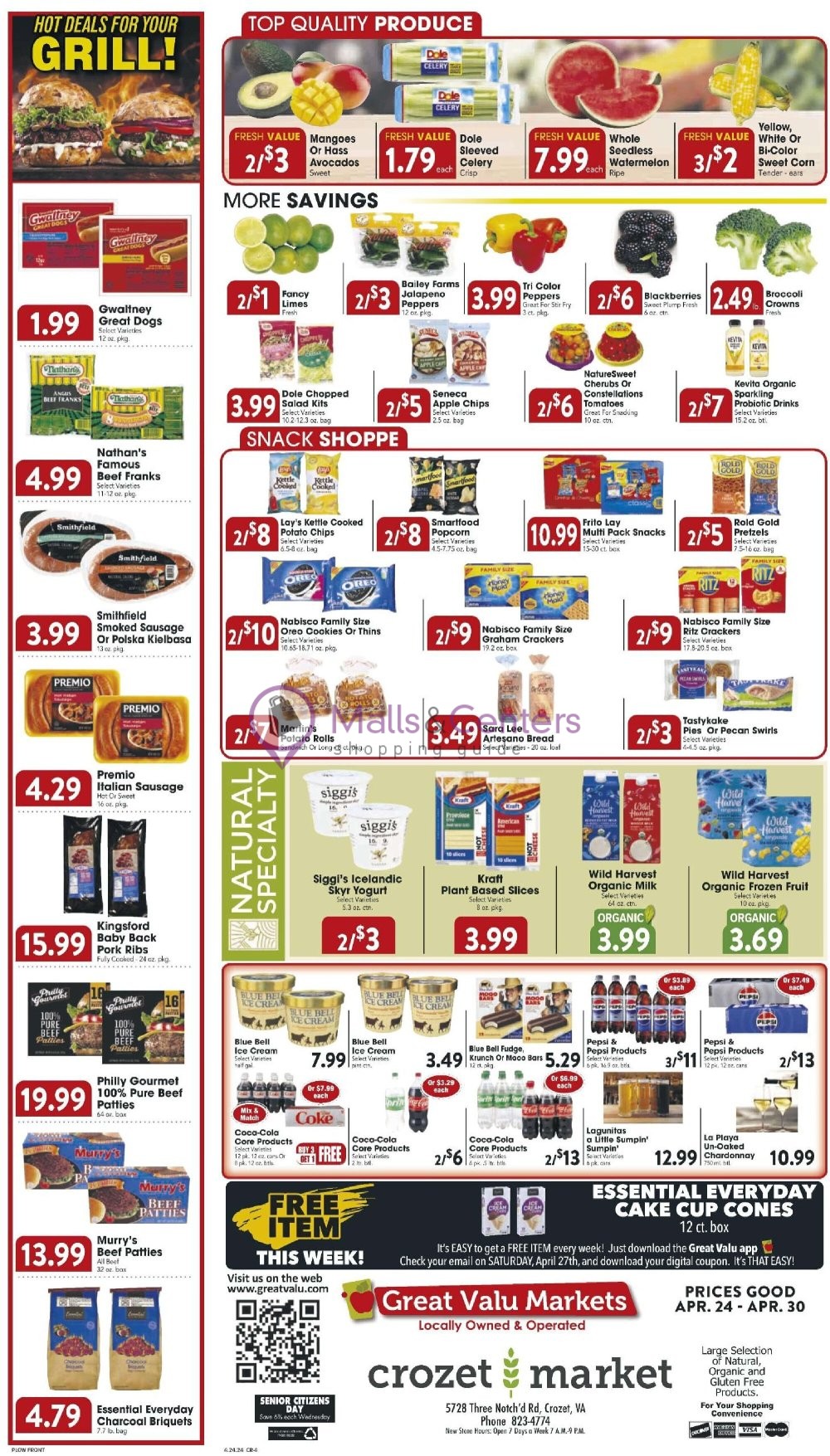 Great Valu Markets Weekly ad valid from 04/24/2024 to 04/30/2024 MallsCenters