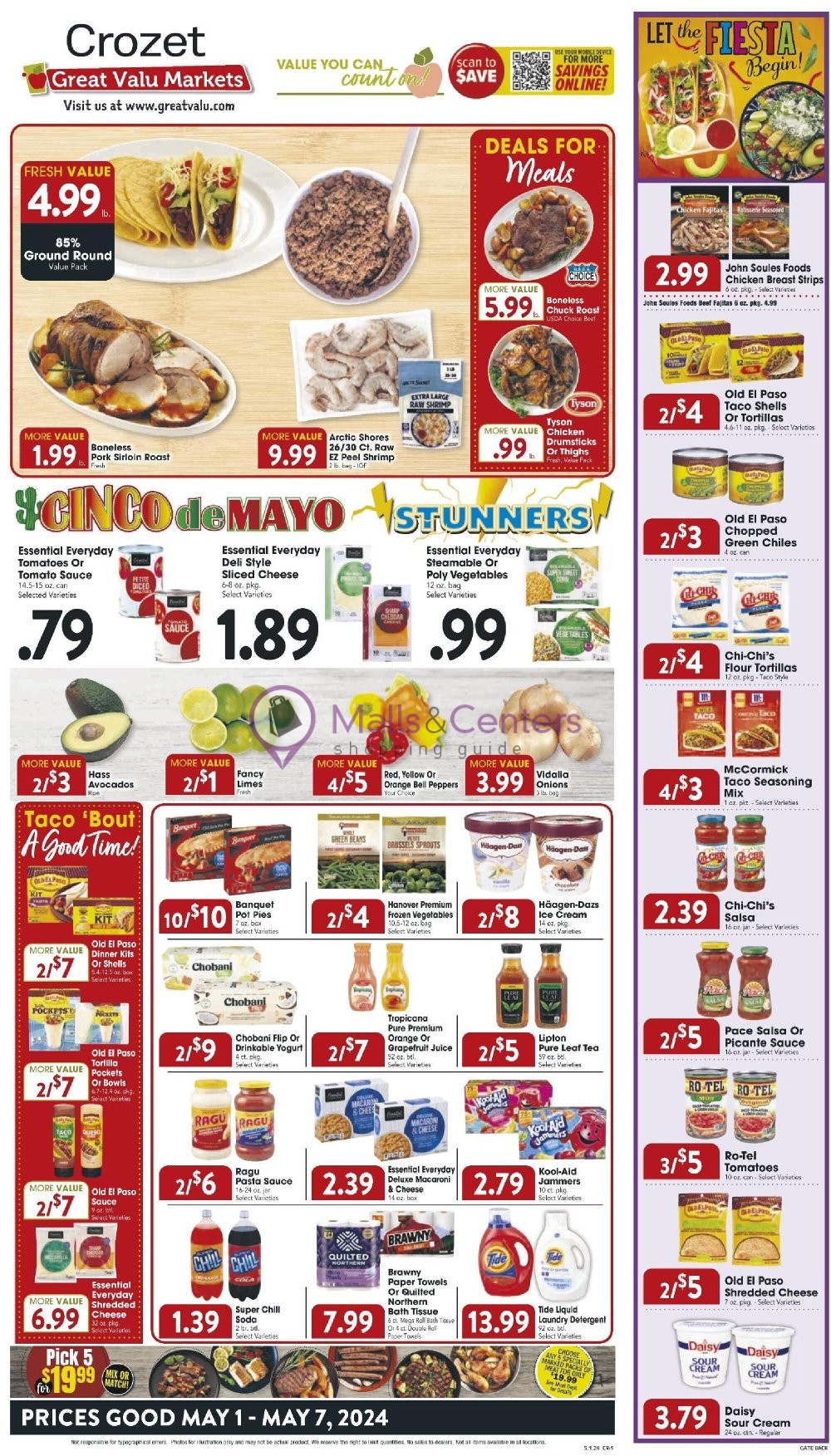 Great Valu Markets Weekly ad valid from 05/01/2024 to 05/07/2024 MallsCenters