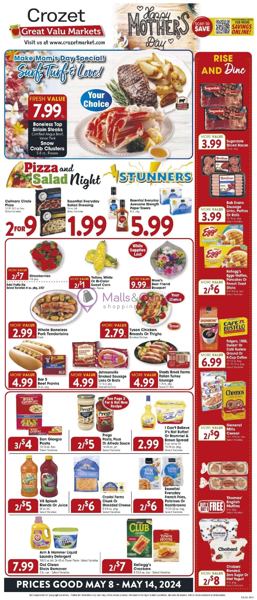 Great Valu Markets Weekly ad valid from 05/08/2024 to 05/14/2024 MallsCenters