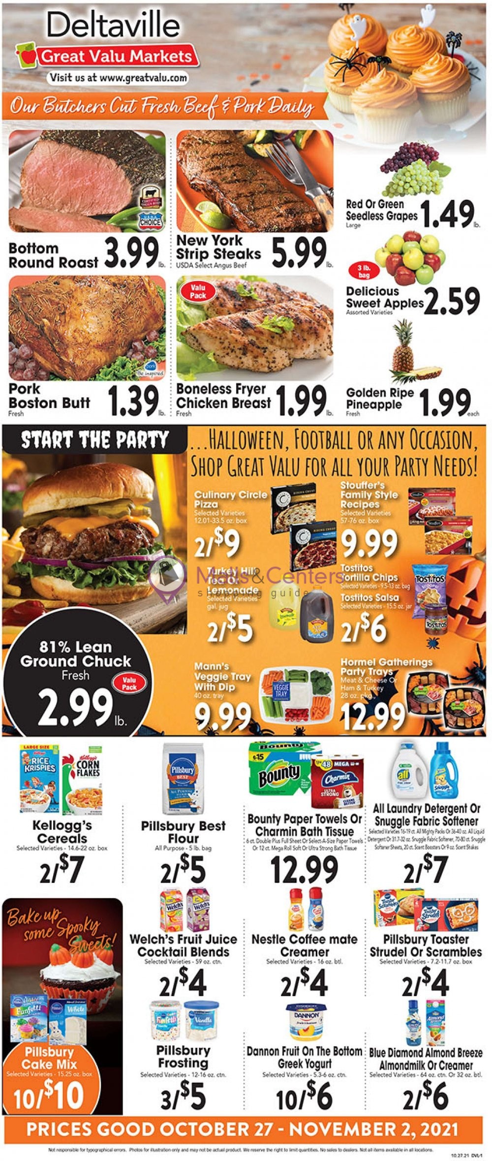Great Valu Markets Weekly ad valid from 10/27/2021 to 11/02/2021