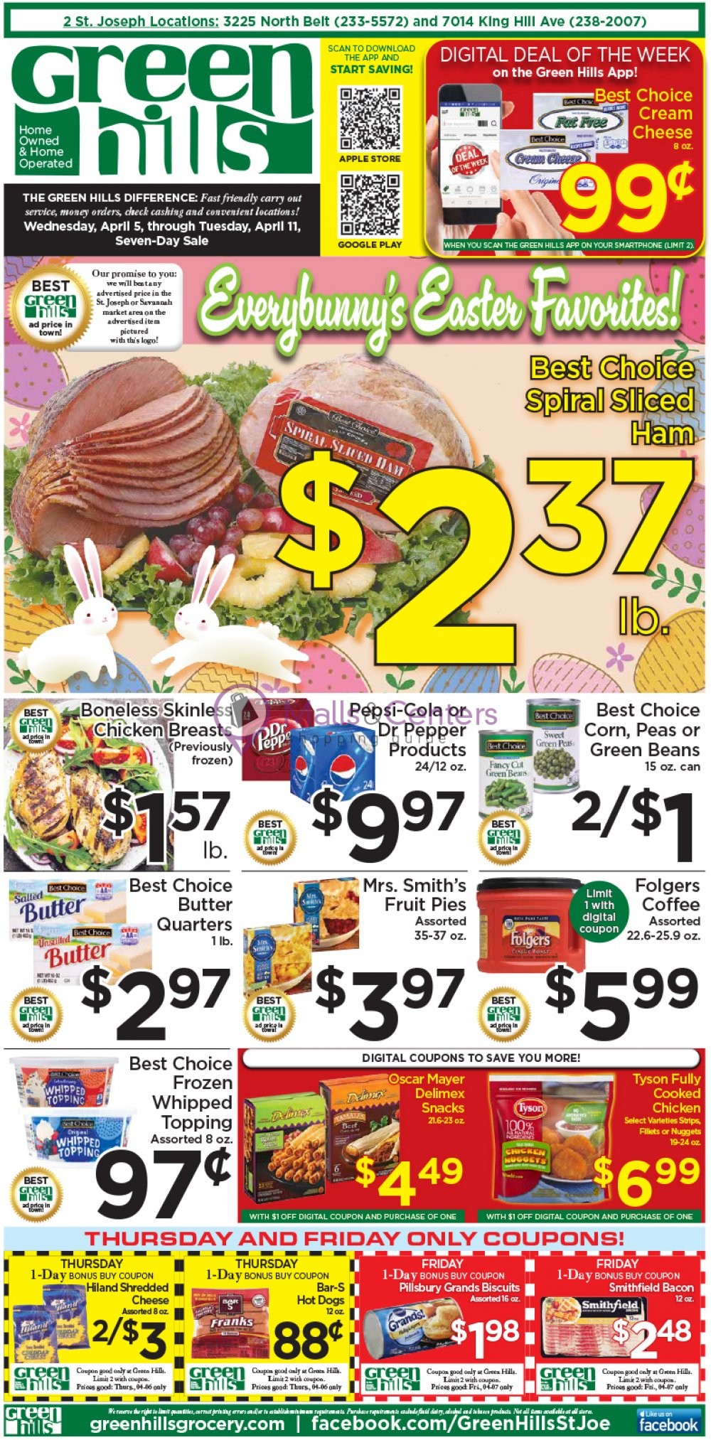 Green Hills Grocery Weekly ad valid from 04/05/2023 to 04/11/2023