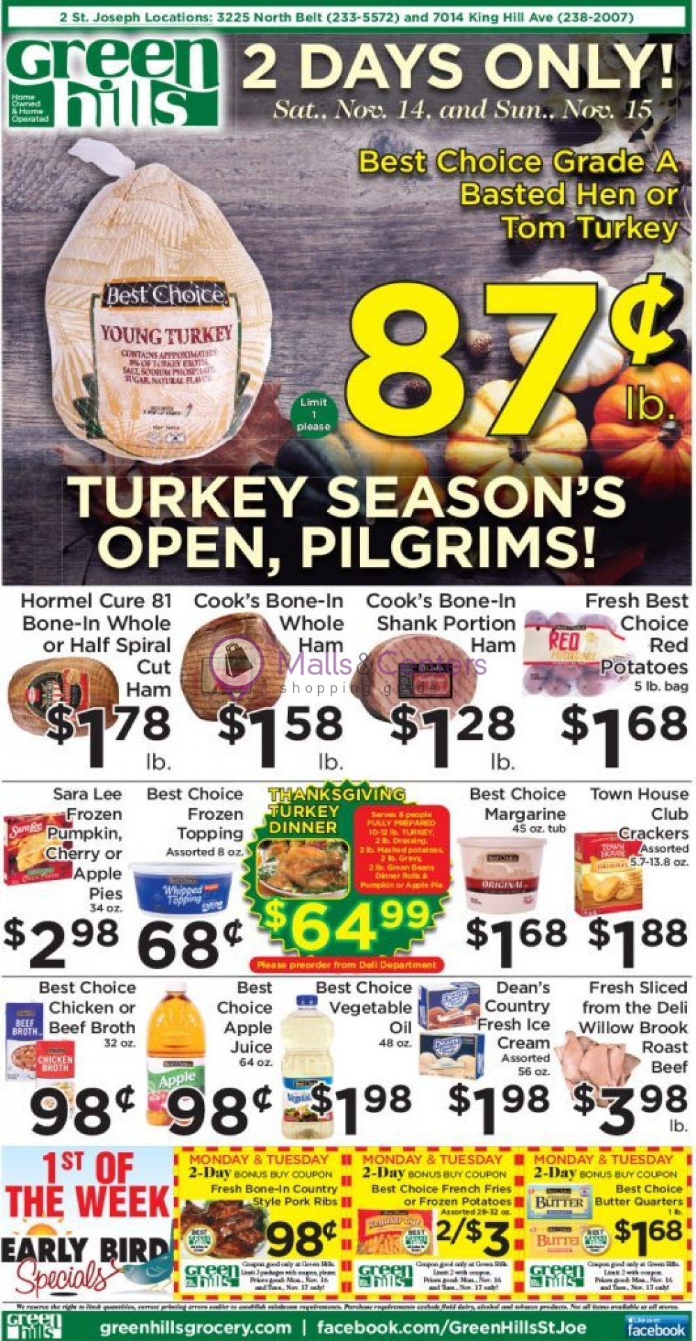 Green Hills Grocery Weekly ad valid from 11/11/2020 to 11/17/2020