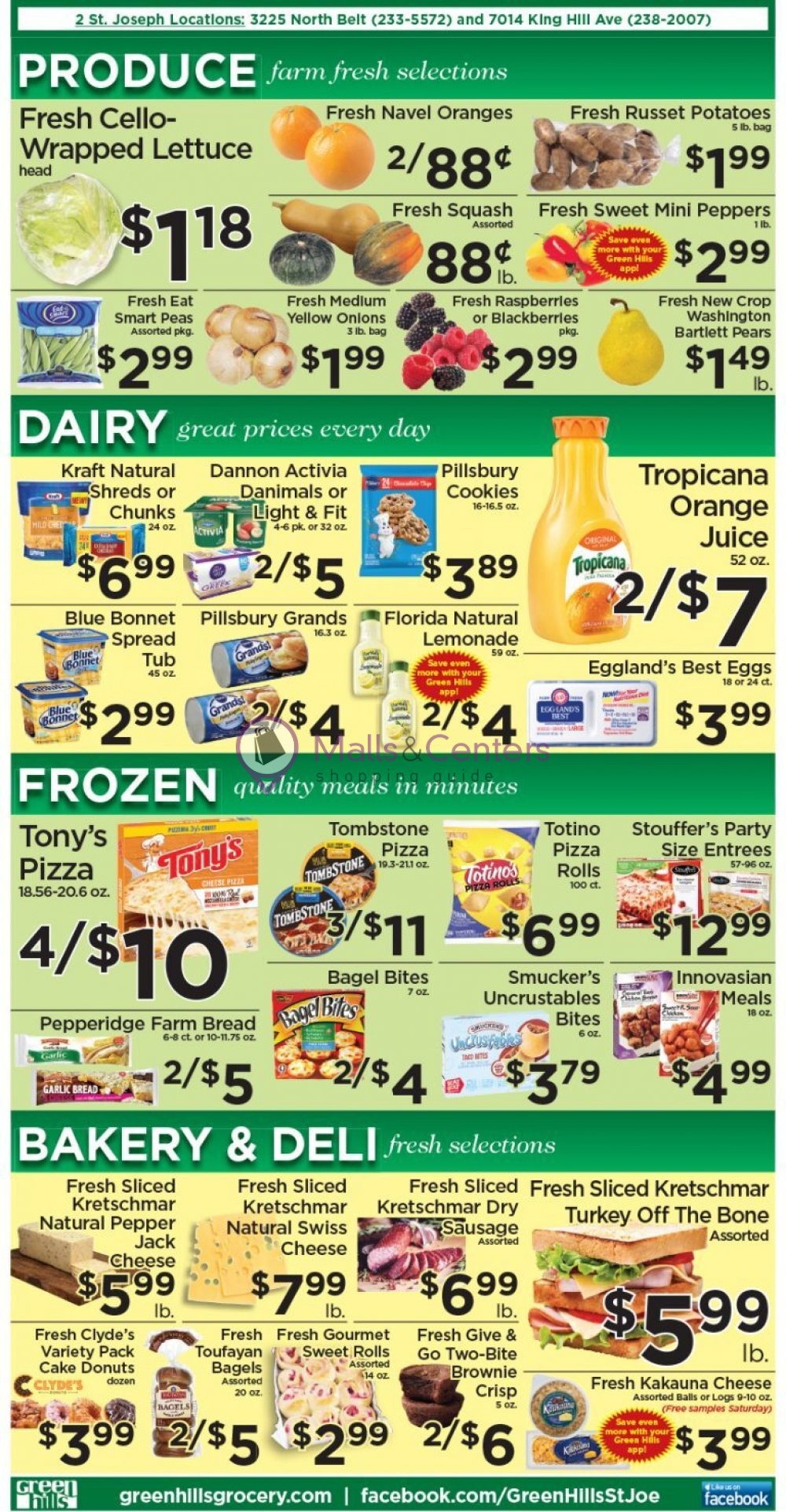Green Hills Grocery Weekly Ad sales & flyers specials MallsCenters