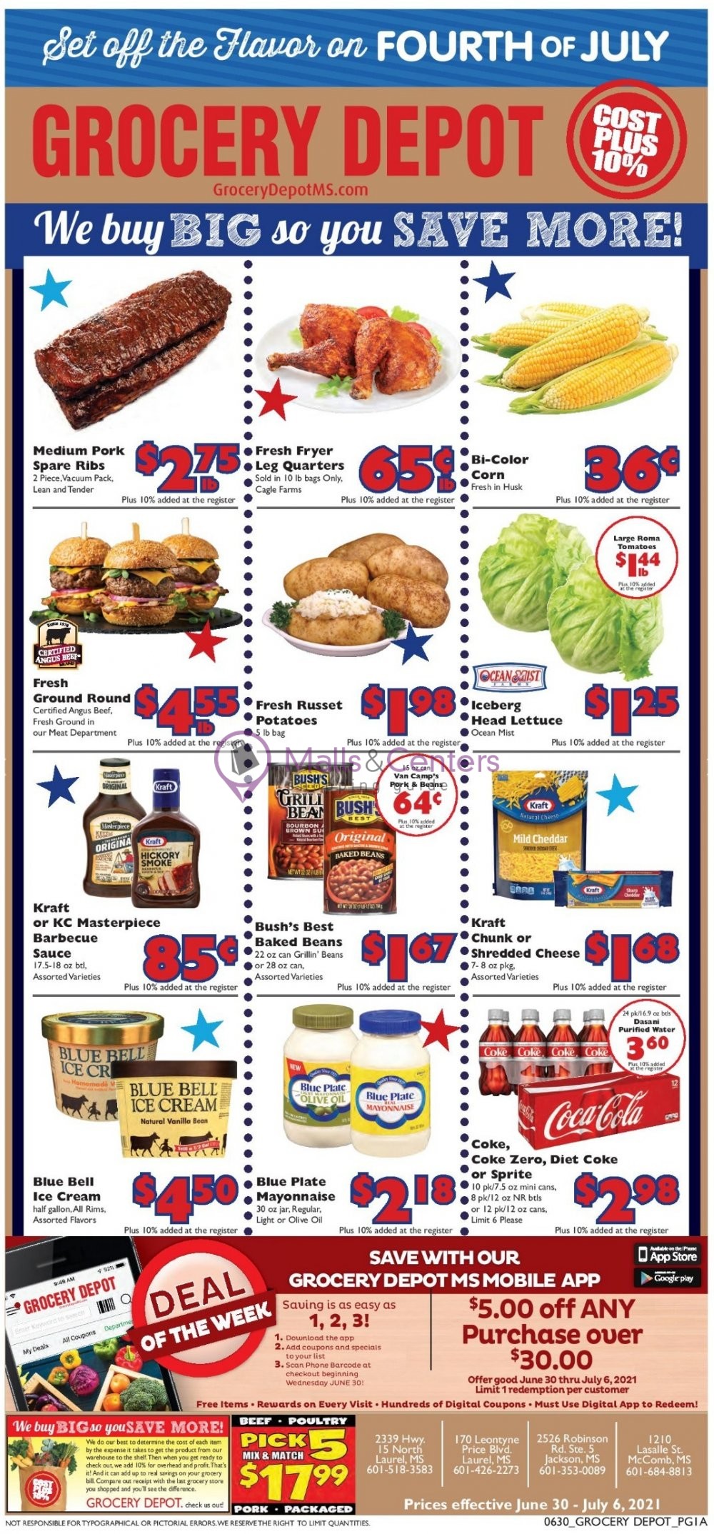 Grocery Depot Weekly Ad sales & flyers specials MallsCenters