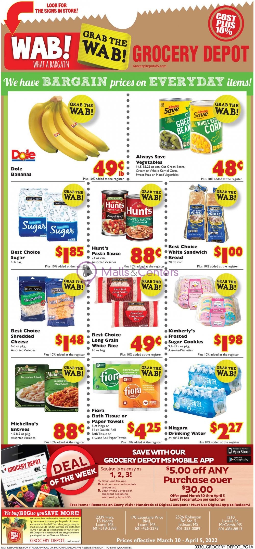 Grocery Depot Weekly Ad sales & flyers specials MallsCenters