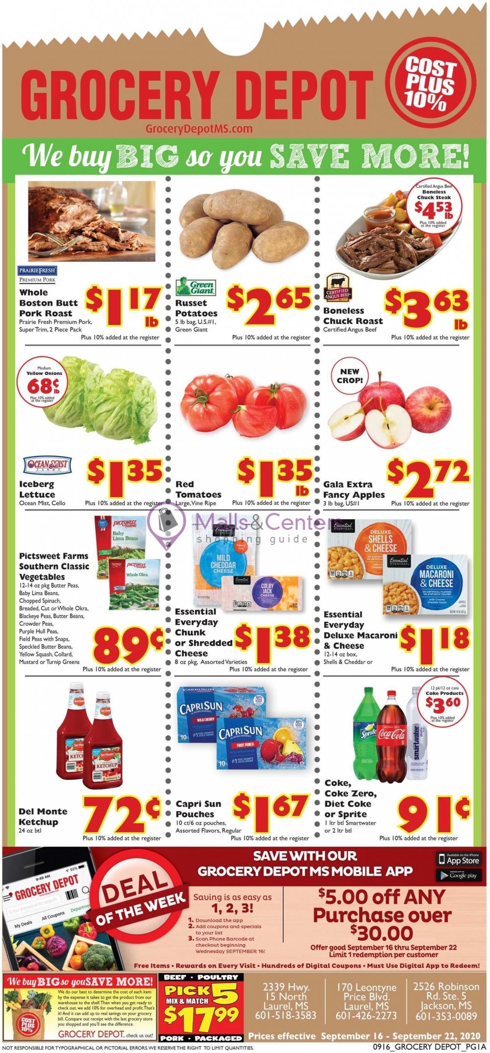 Grocery Depot Weekly Ad Sales Flyers Specials MallsCenters