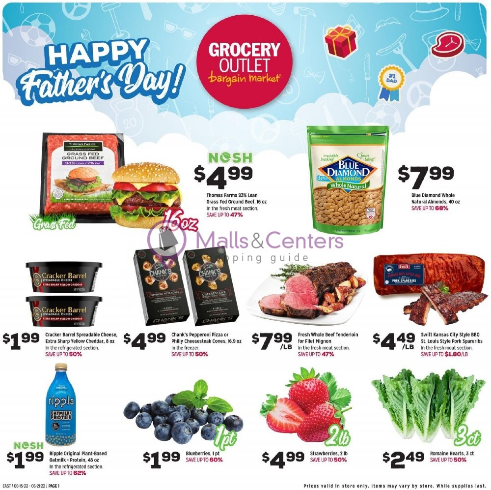 Grocery Outlet Weekly ad valid from 06/15/2022 to 06/21/2022 MallsCenters
